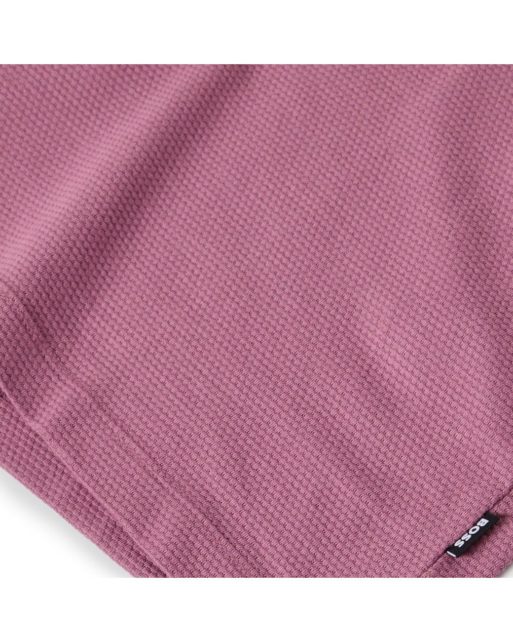 Boss Purple Tiburt Bubble Structure Cotton Short Sleeve T-Shirt for men