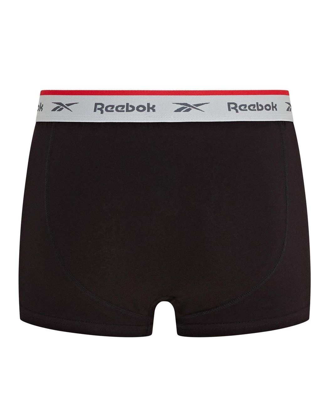 Reebok Black 3 Pack Boxer Short Ovett for men