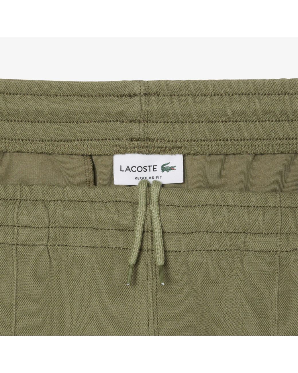 Lacoste Green Regular-Fit Pique Sweatpants for men