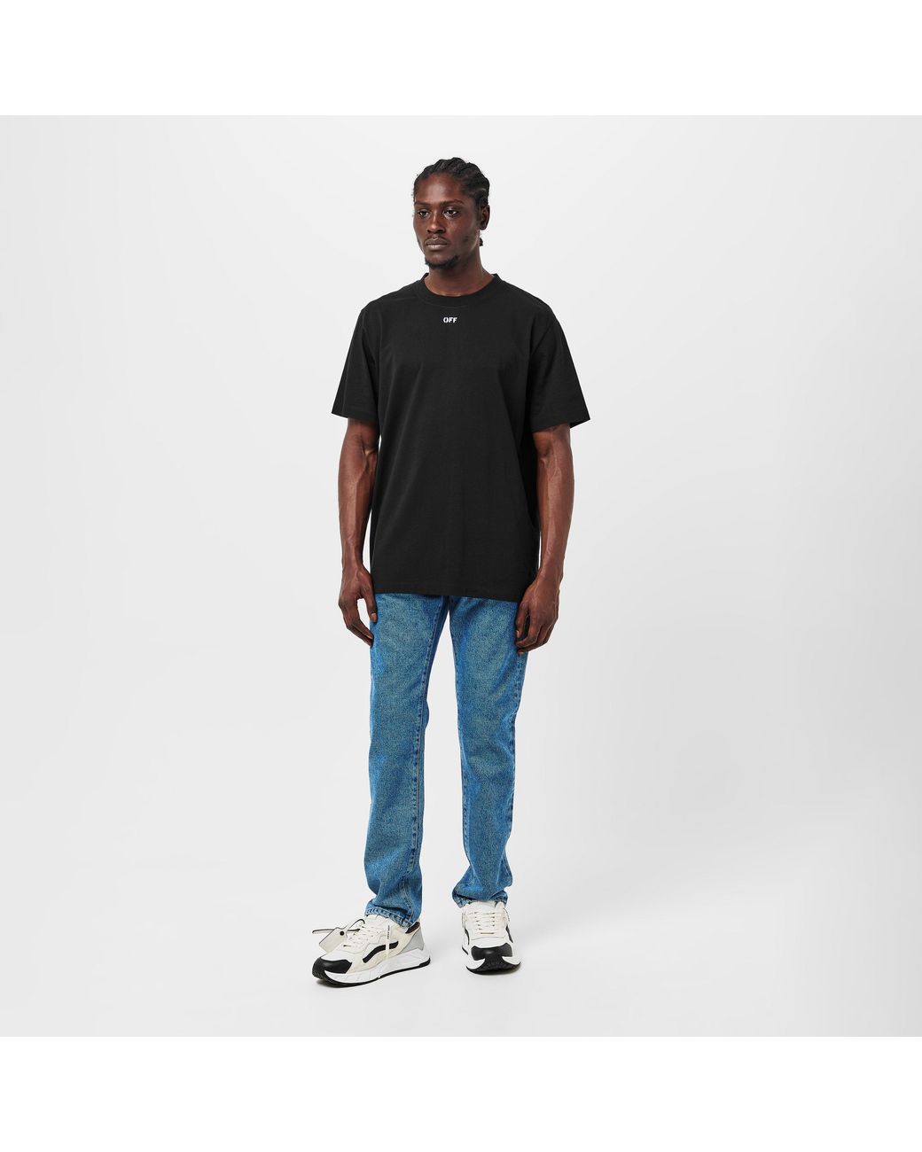 Off-White c/o Virgil Abloh Black Brick Arrow Crew Neck Short Sleeve T-Shirt for men