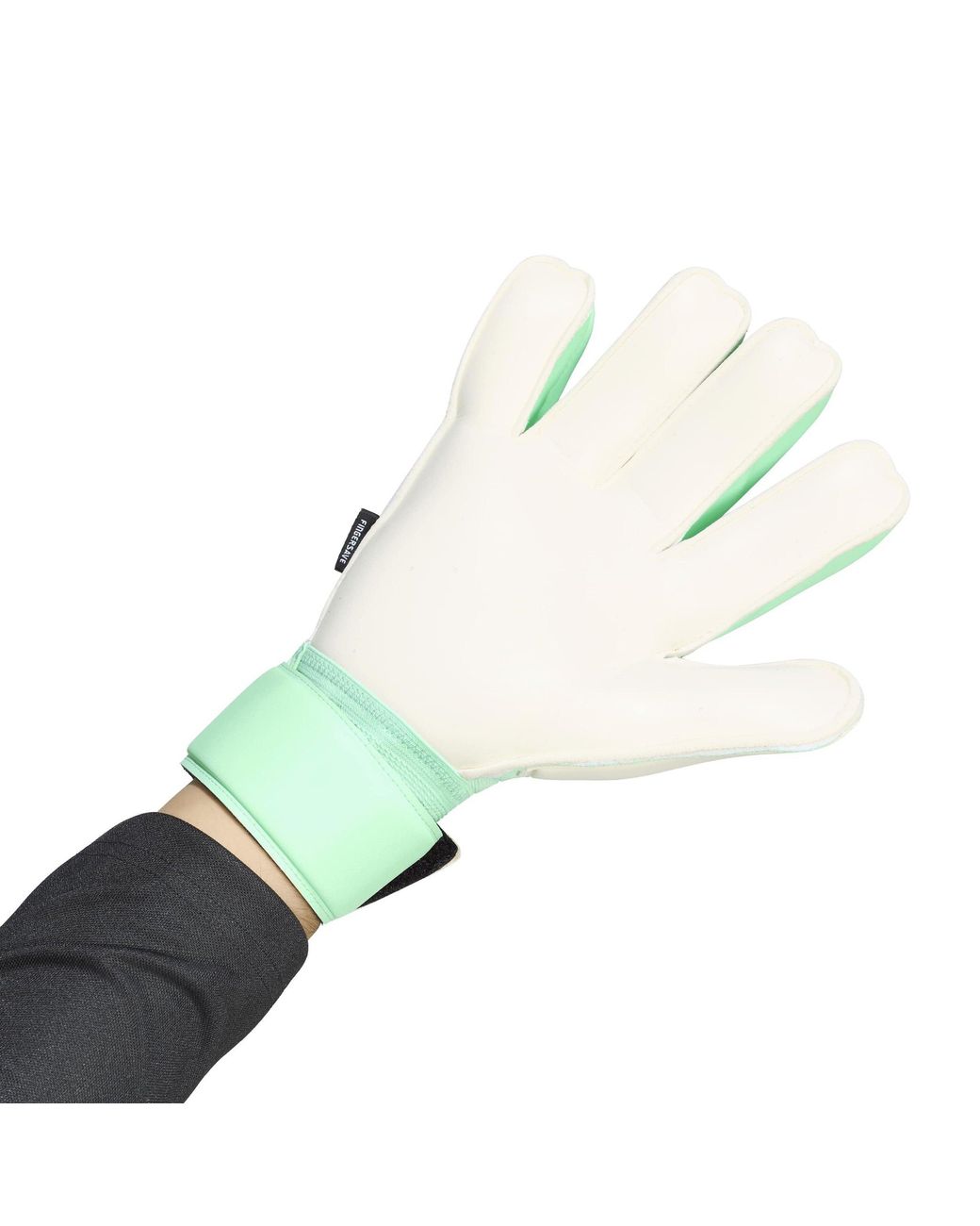 Adidas Green Predator Match Fingersave Goalkeeper Gloves Adults
