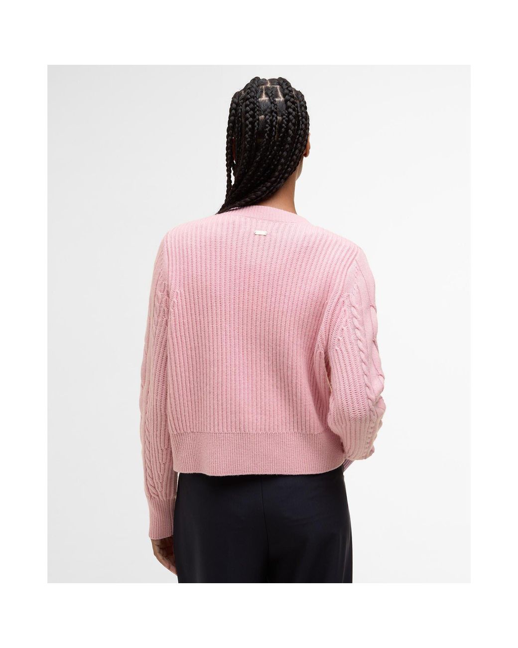 Barbour Pink Elina Cardigan
