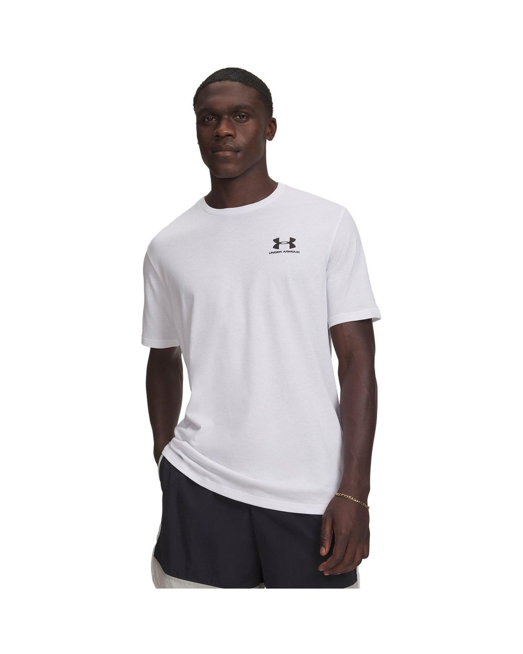 Under Armour White Sportstyle Left Chest Short-sleeve Shirt for men