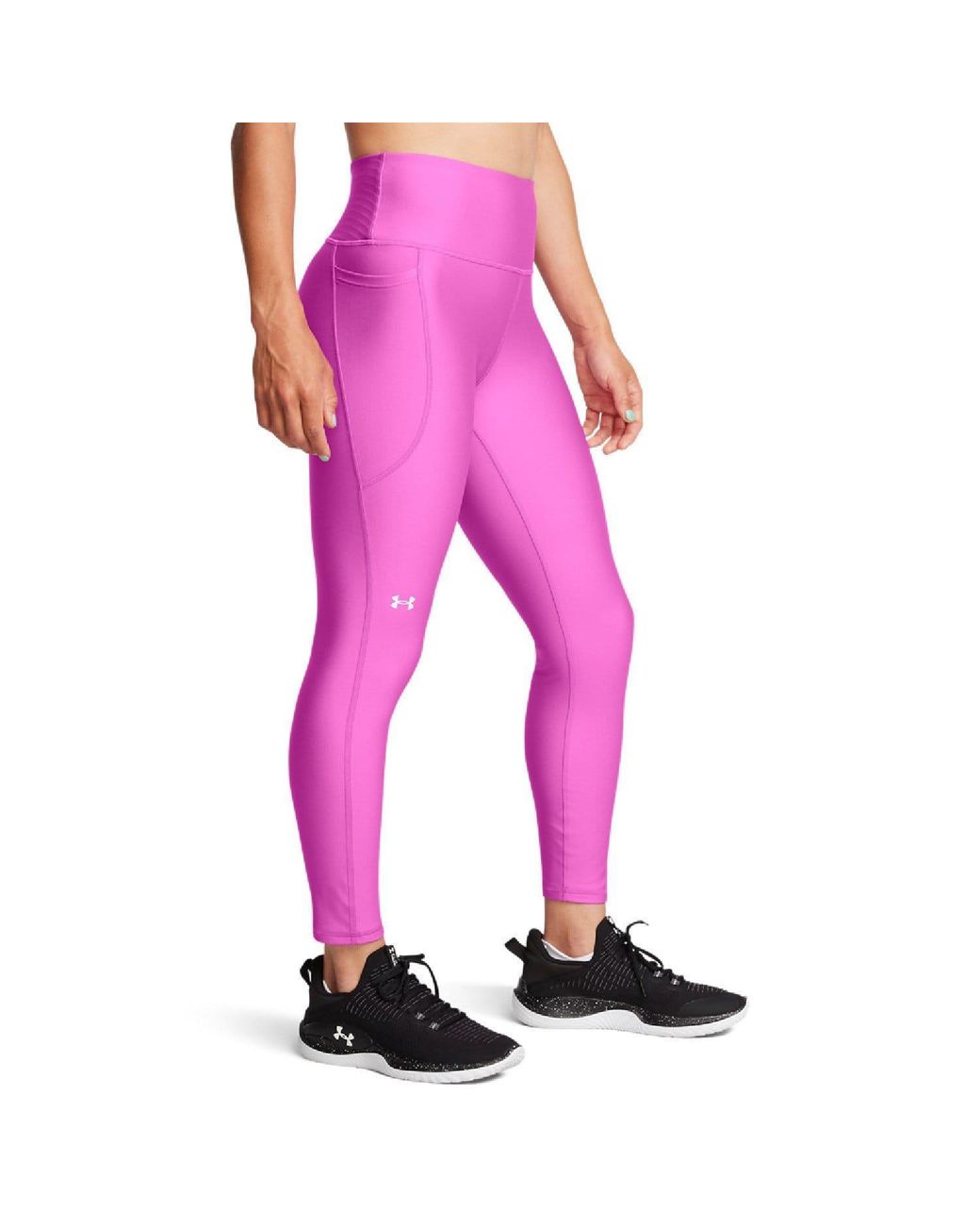 Under Armour Pink Tech High Rise Ankle Leggings