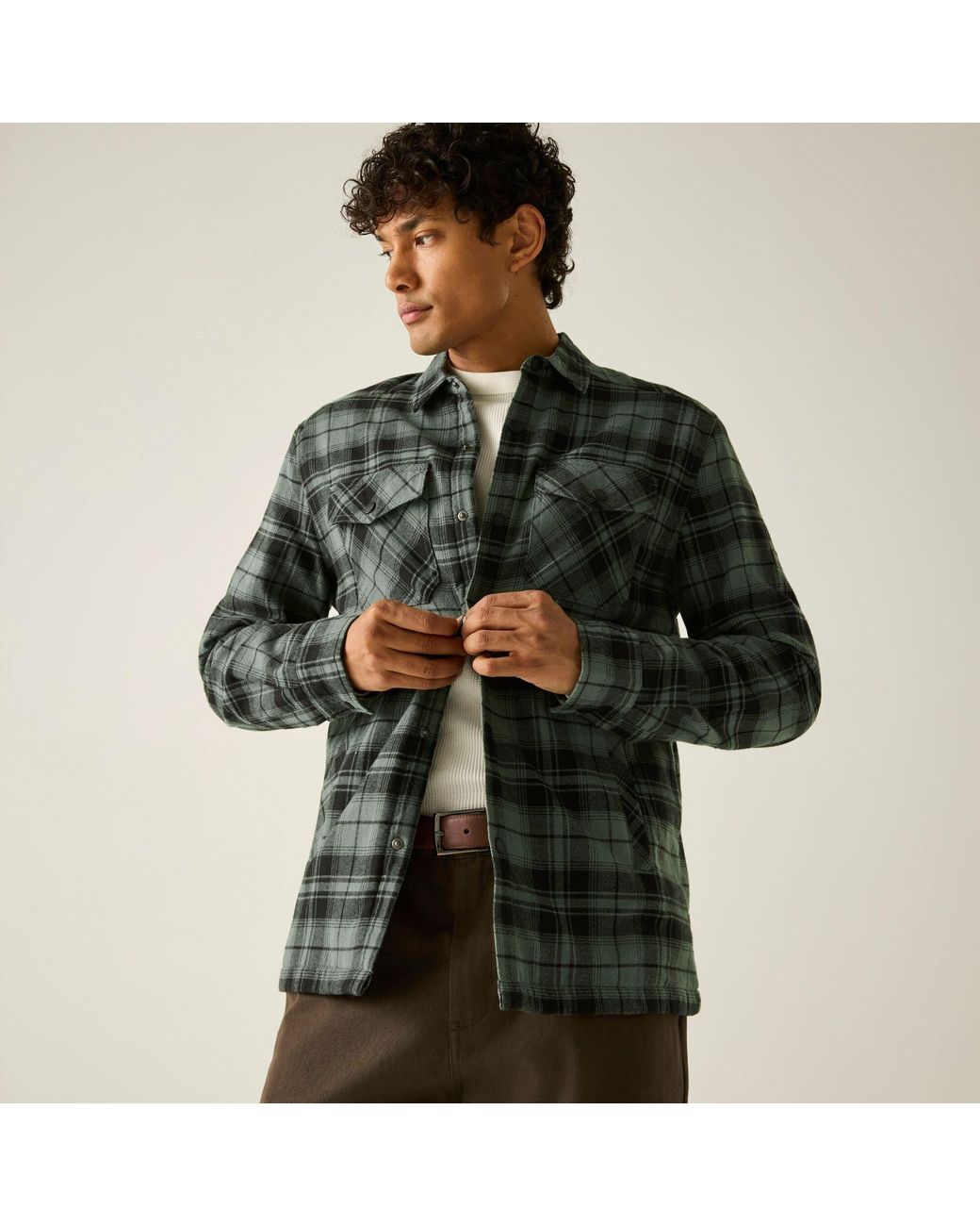 Regatta Green Spennith Shacket for men