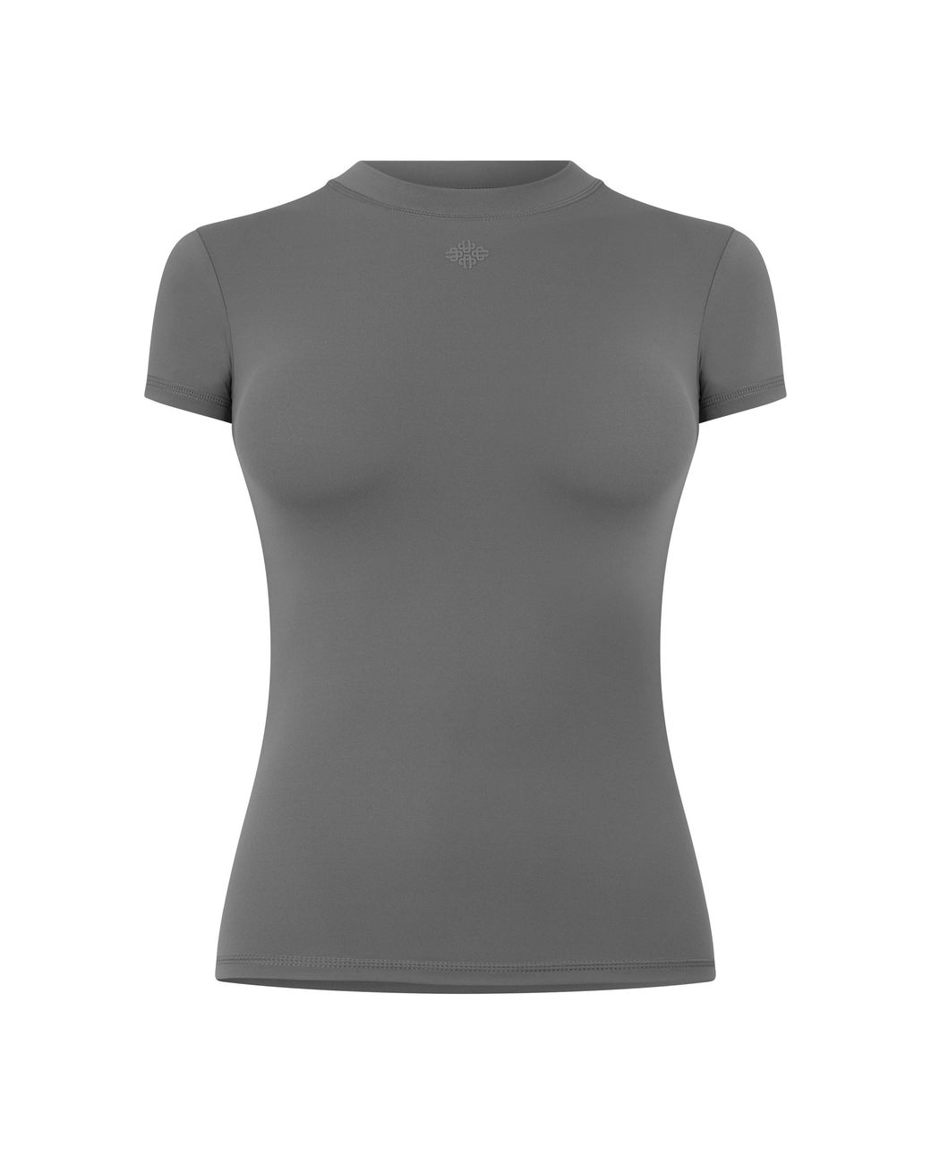 The Couture Club Gray Sculpting Stretch Emblem Baby T-Shirt
