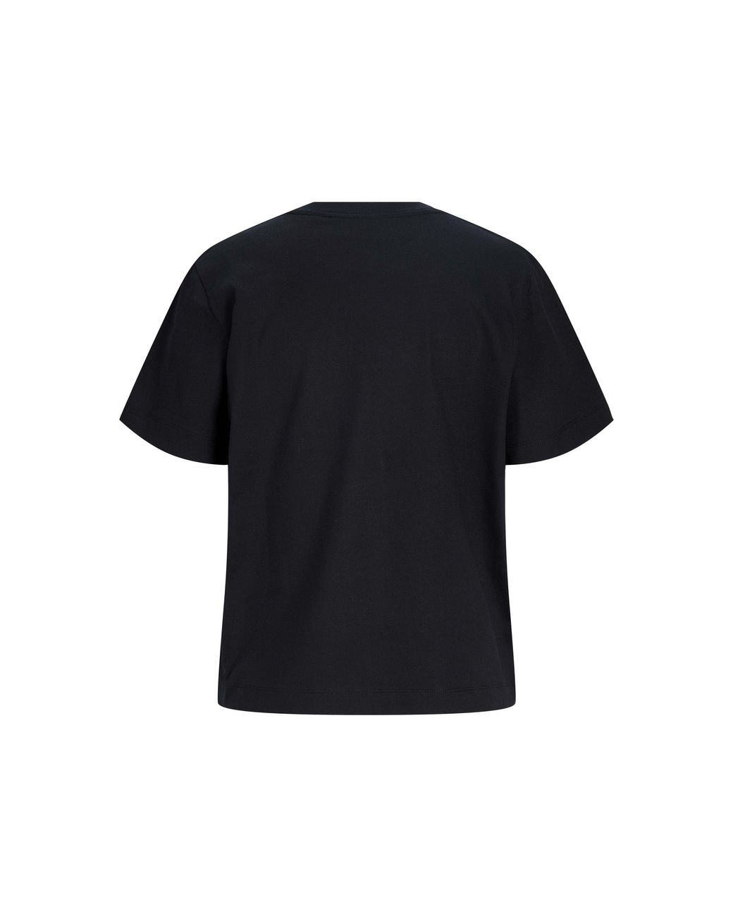 JJXX Black Sophia Boxy Short-Sleeve Cotton T-Shirt