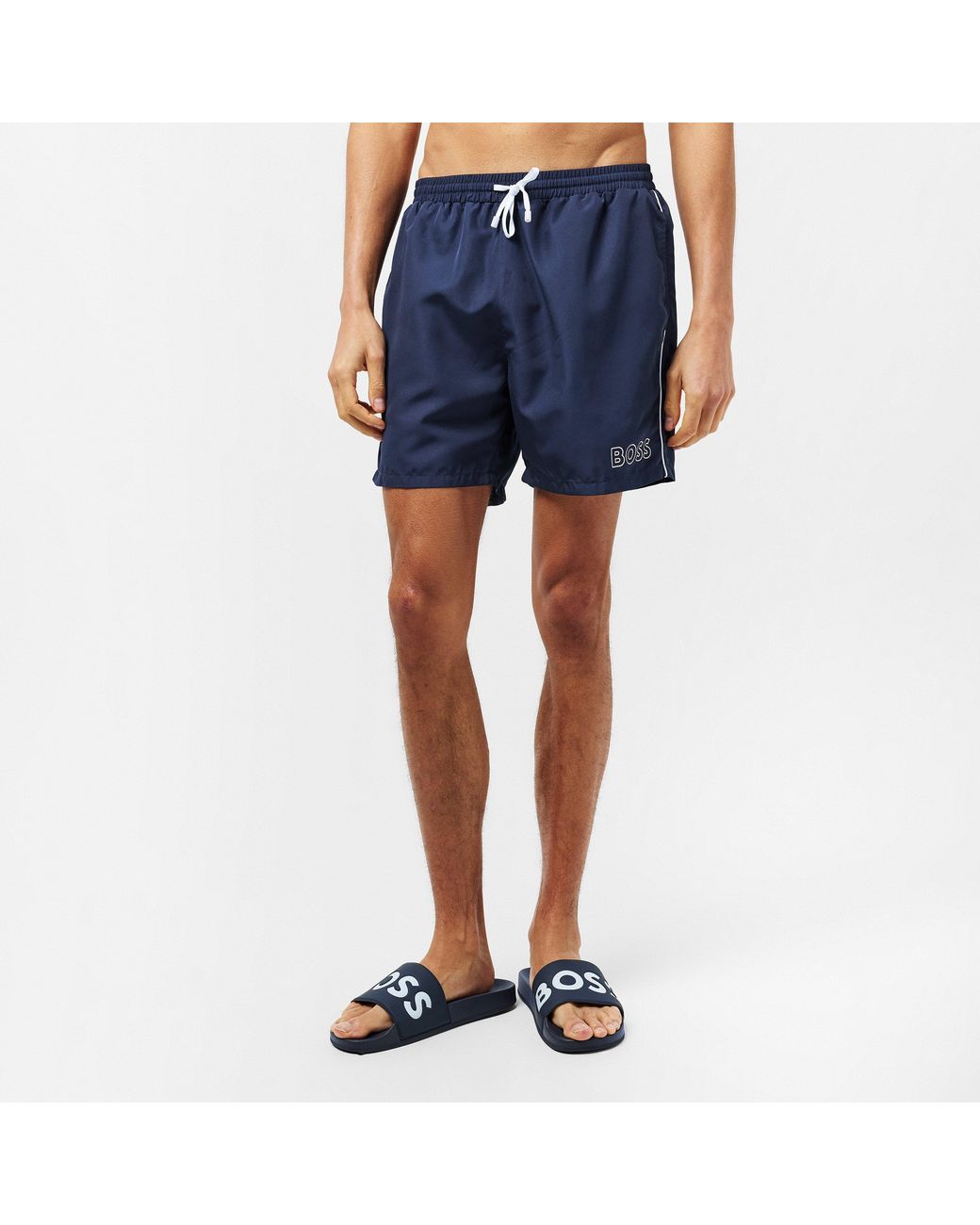 Boss Blue Starfish Swim Shorts for men