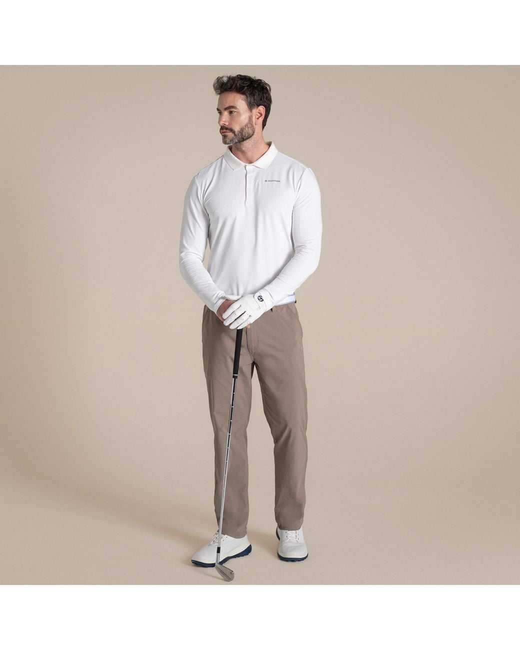 Craghoppers Gray Nosilife Santos Ii Golf Trousers for men
