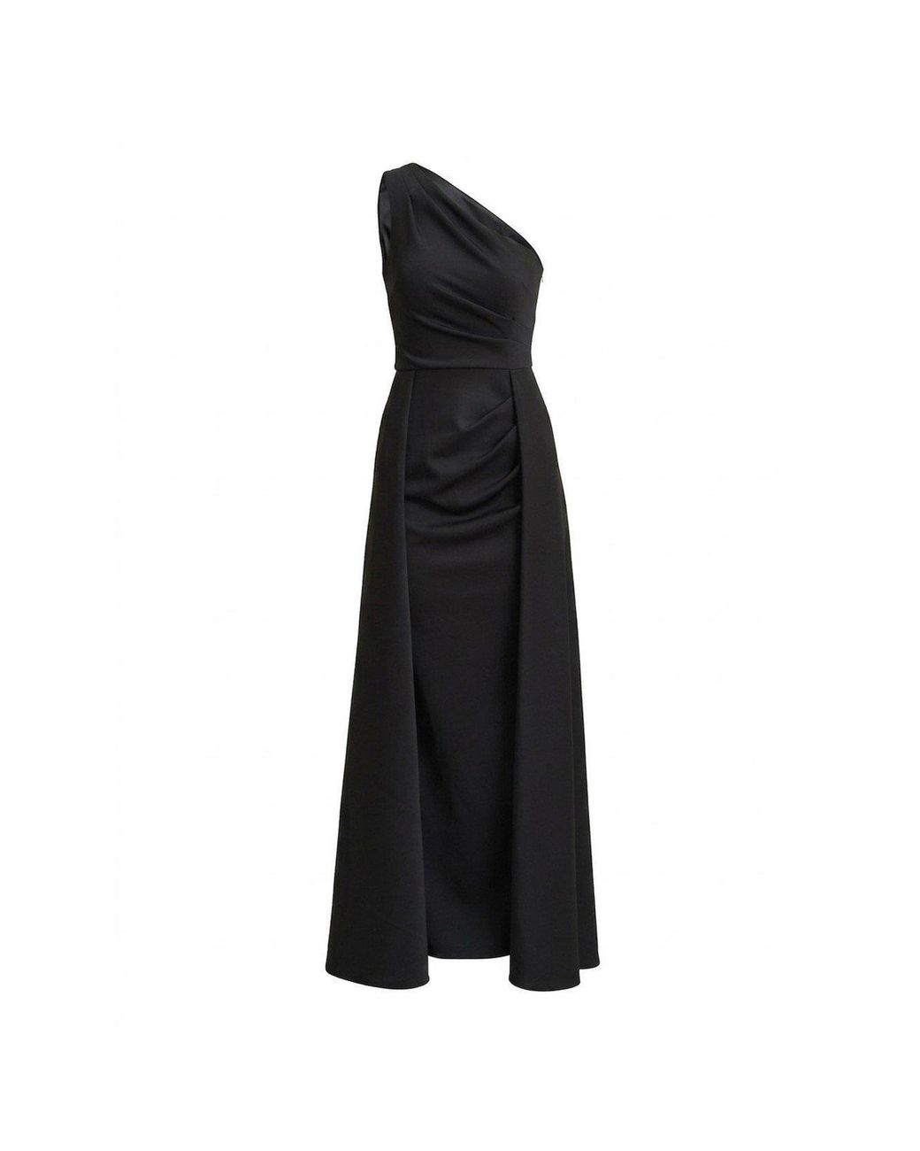 Gina Bacconi Natural Madge One Shoulder Maxi Dress
