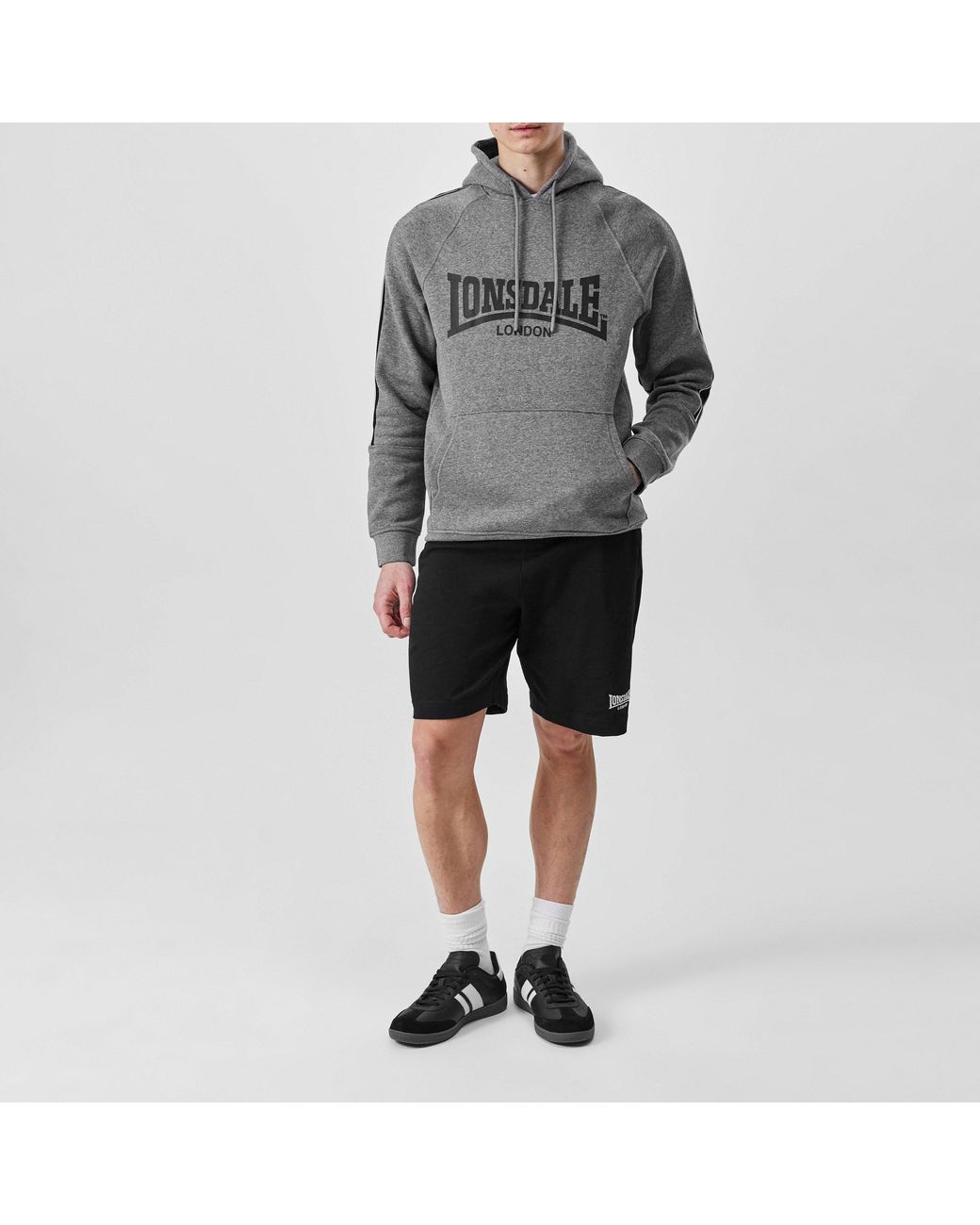 Lonsdale Blue Lightweight Jersey Lounge Shorts for men
