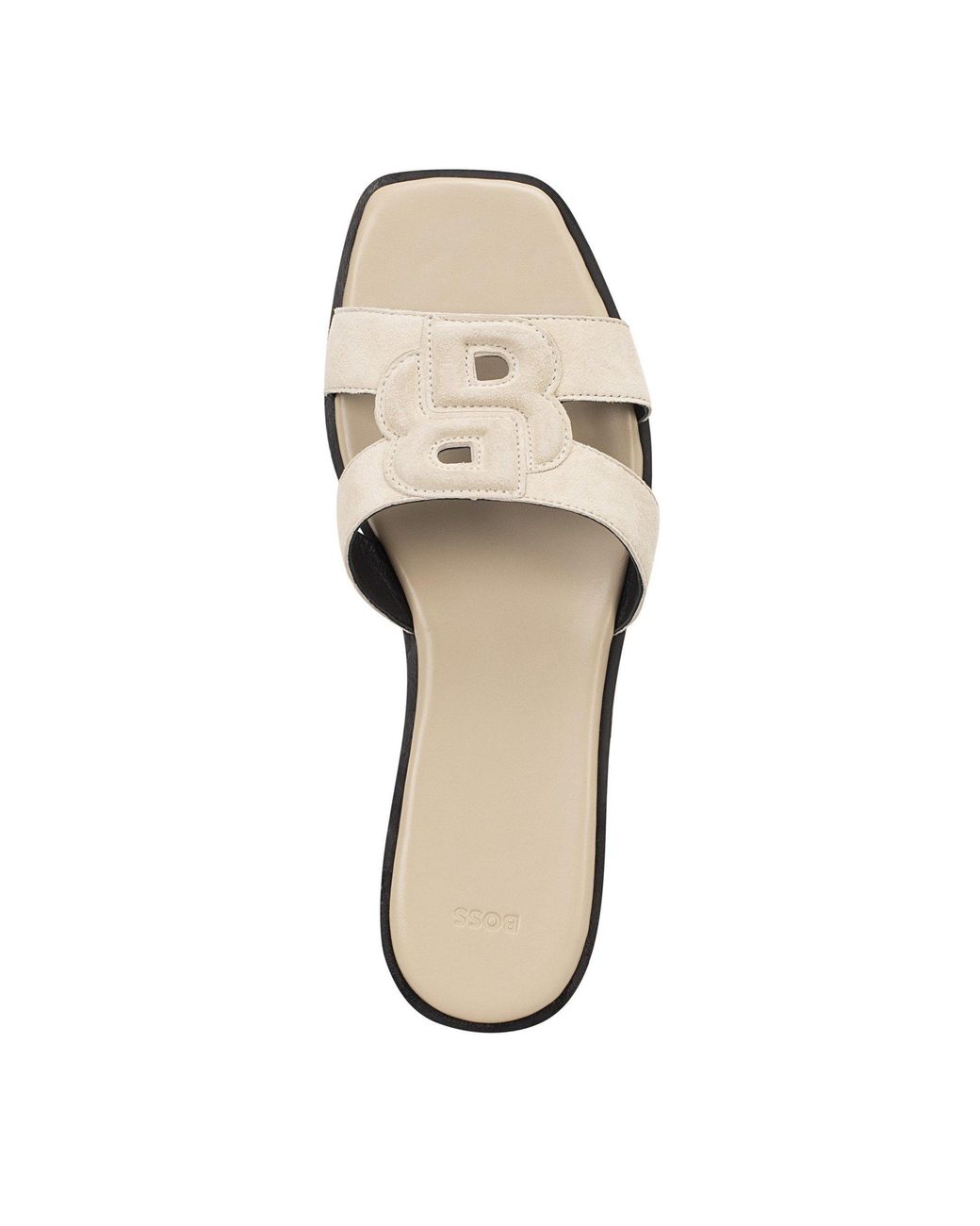 Boss Natural Heeled Sandals