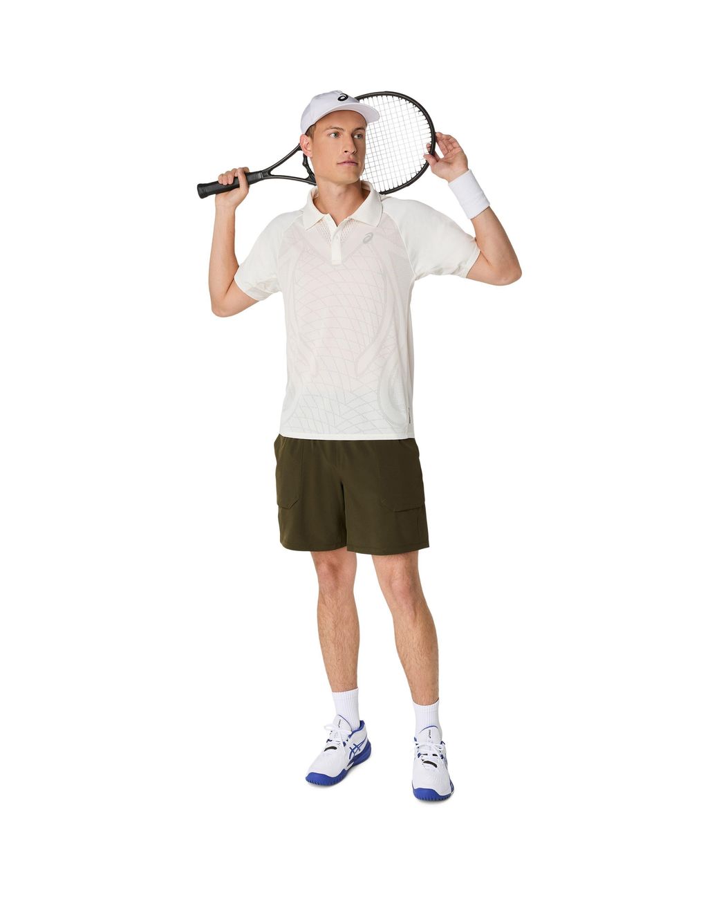 Asics White Match Actibreeze Polo-Shirt for men