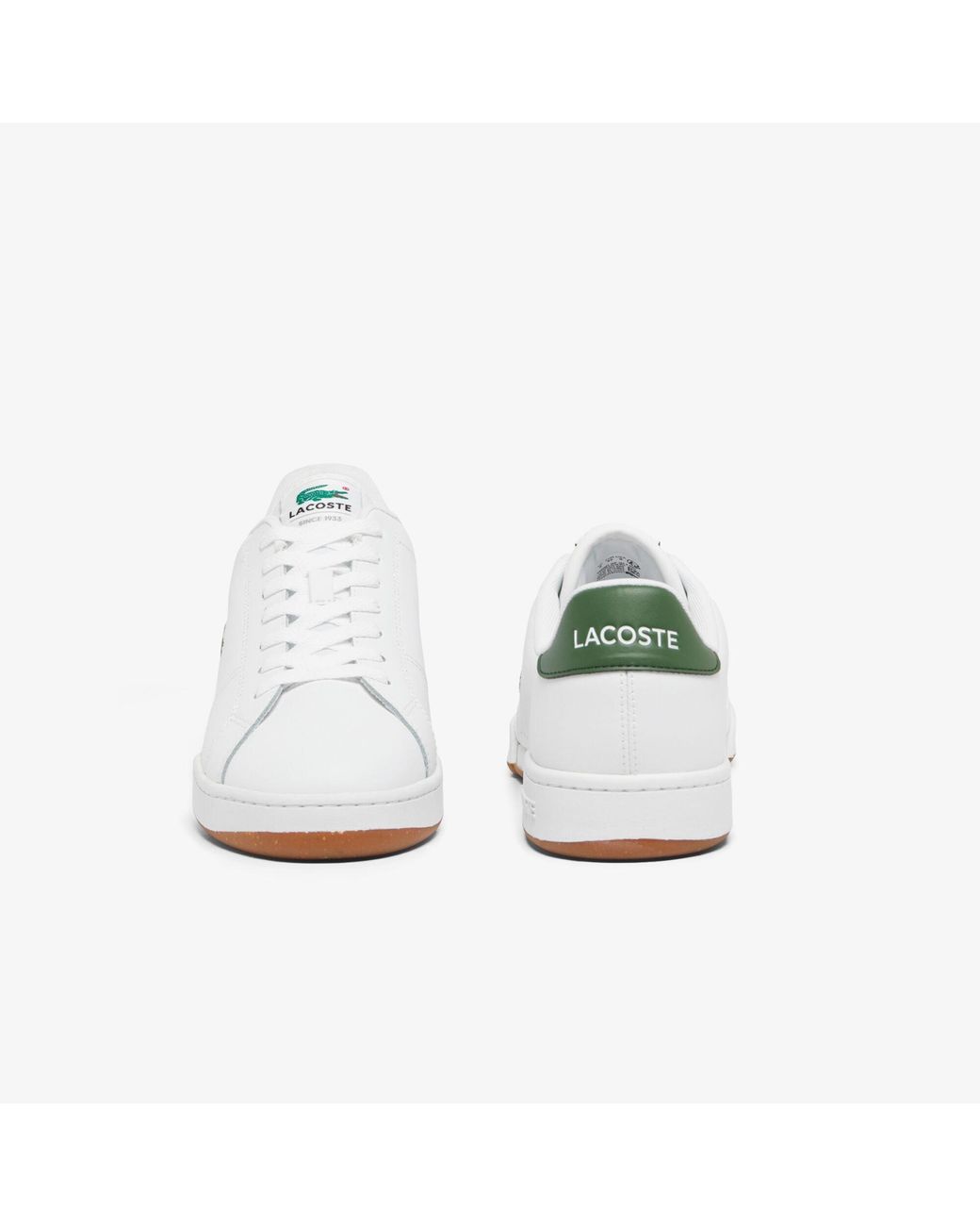 Lacoste White Carnaby Cup Leather Sneakers for men
