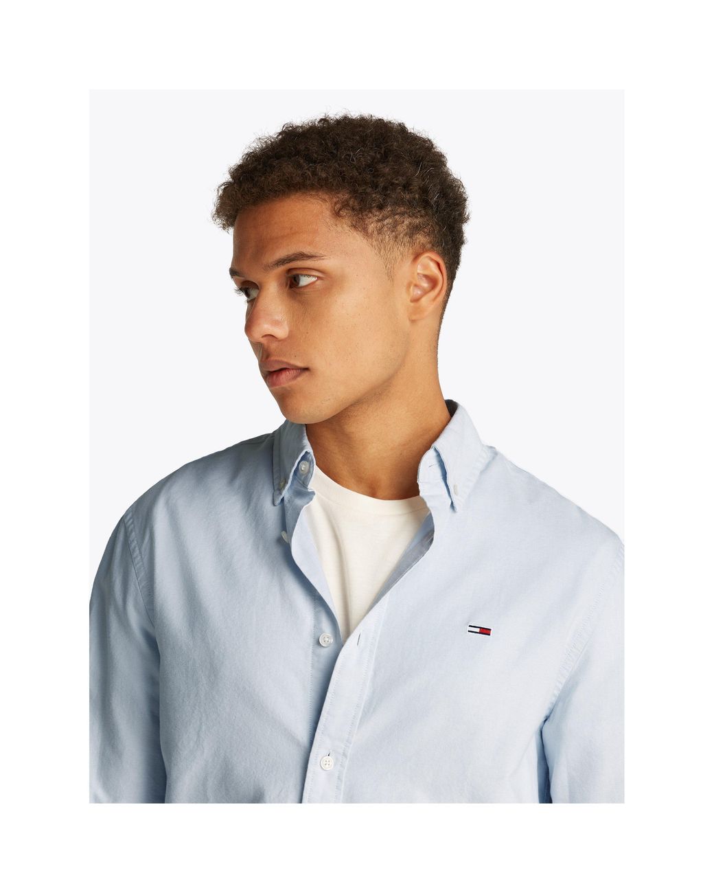 Tommy Hilfiger Blue Long Sleeve Oxford Shirt for men
