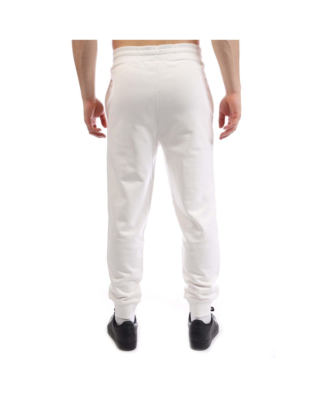 HUGO White Dayote Logo Print Tracksuit Bottoms for men