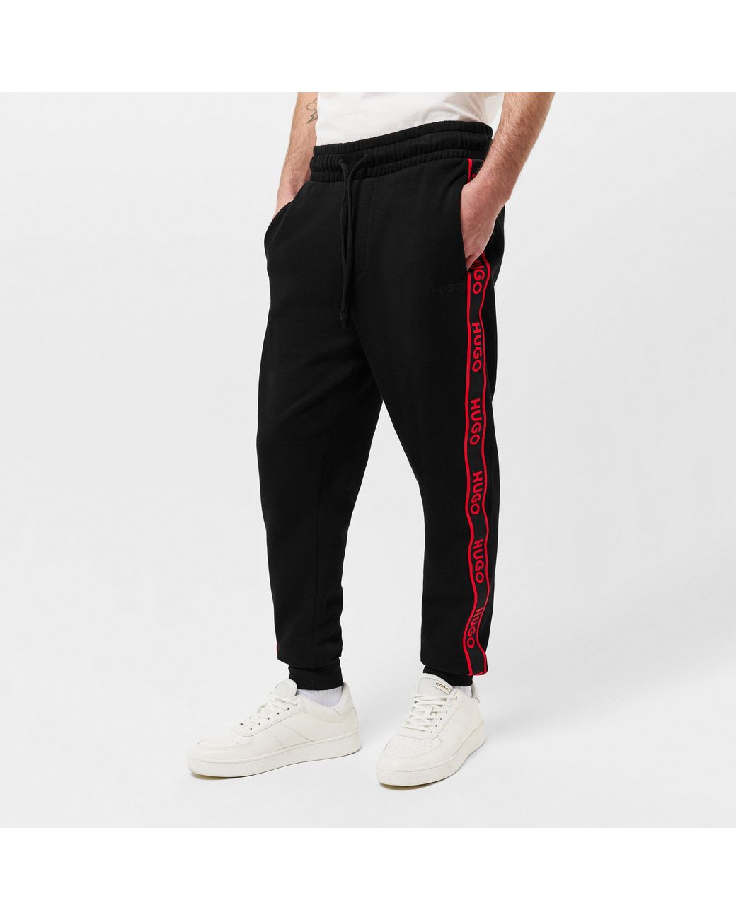 HUGO Blue Bodywear Liam Closed Hem Soft Fleece Joggers With Elasticated Cuffs for men