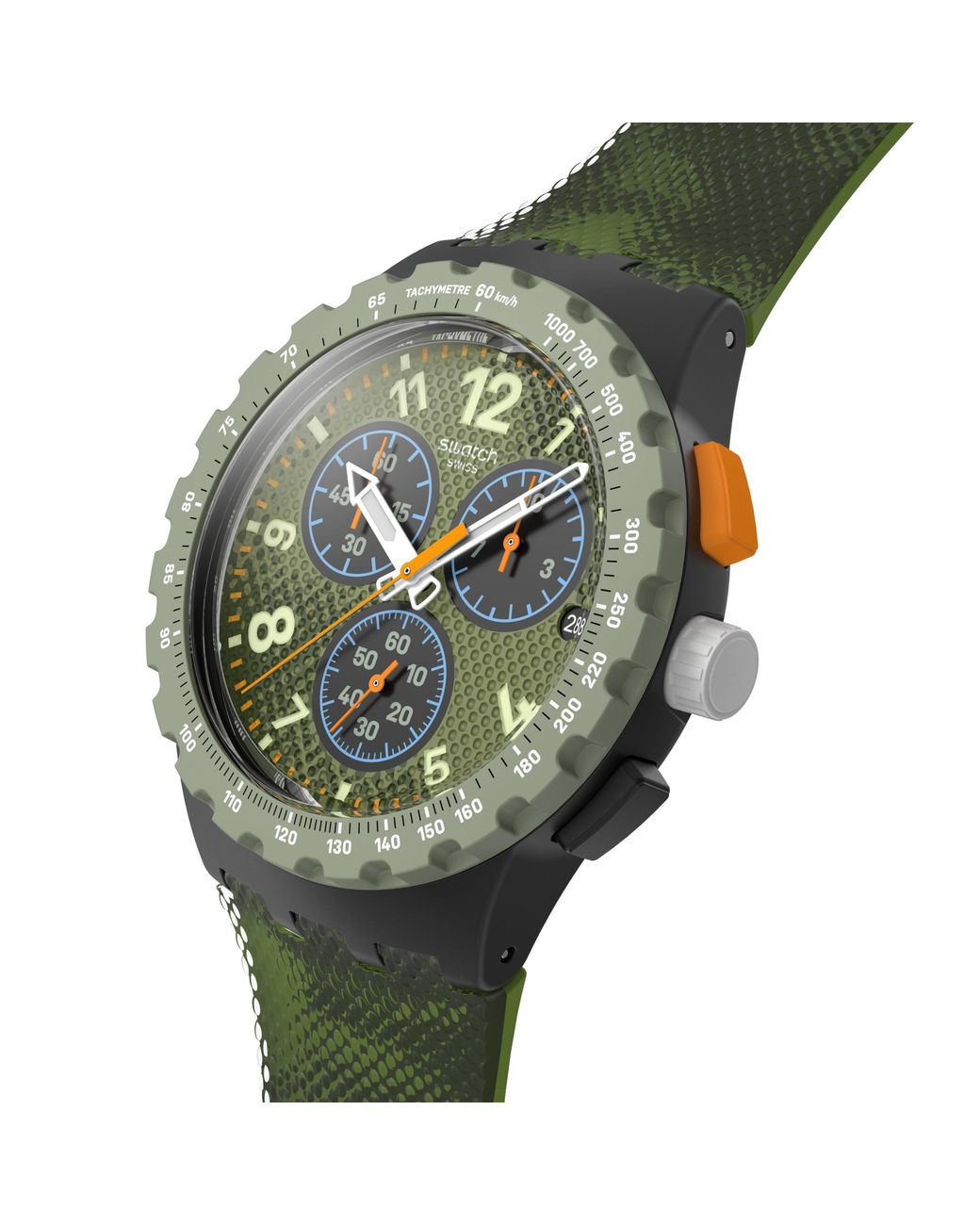 Swatch Green Essentials Analogue Quartz Watch