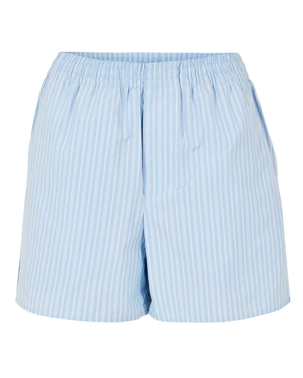 AMI Blue Ami Stripe Short Ld61