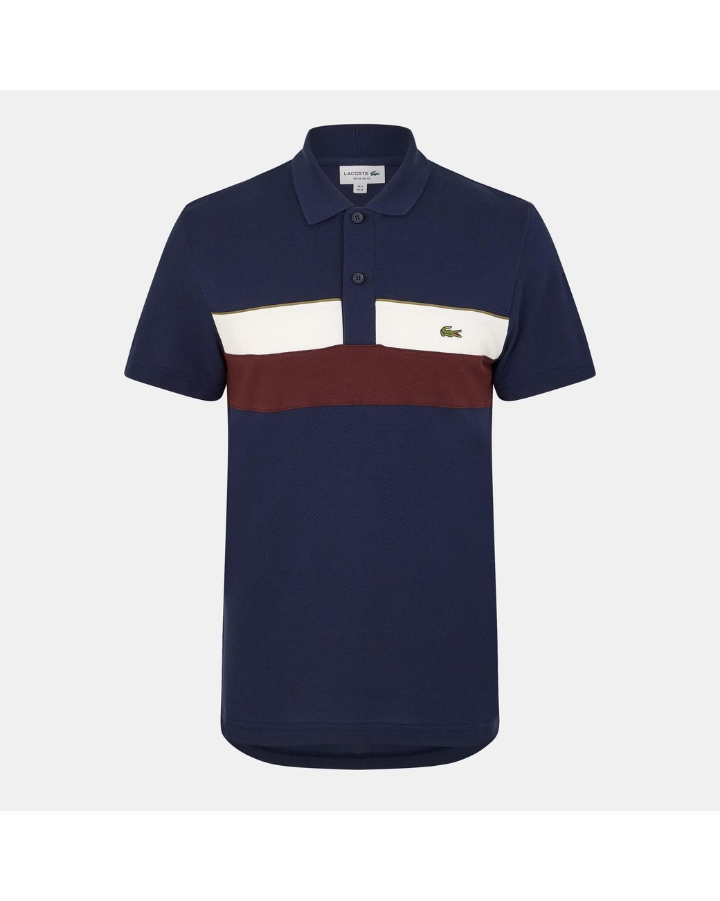 Lacoste Blue Short-Sleeve Polo Shirt for men