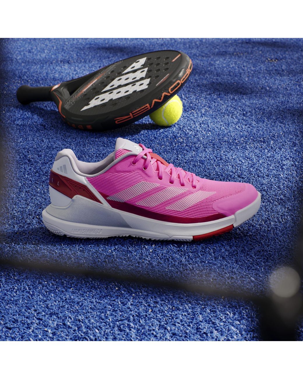 Adidas Originals Pink Crazyquick Lightstrike Padel Shoes