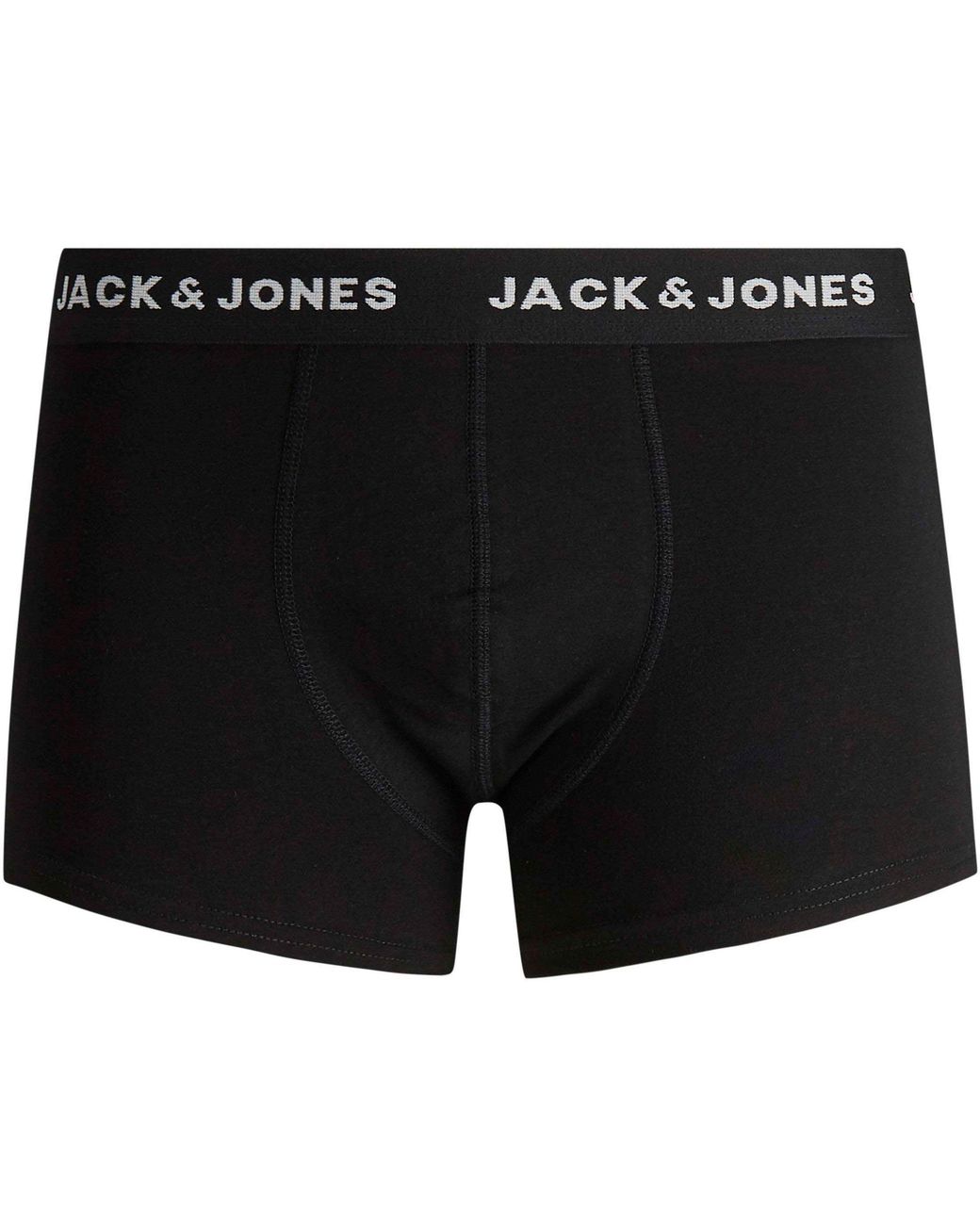 Jack & Jones Black Jack 7-Pack Basic Trunks Plus Size for men