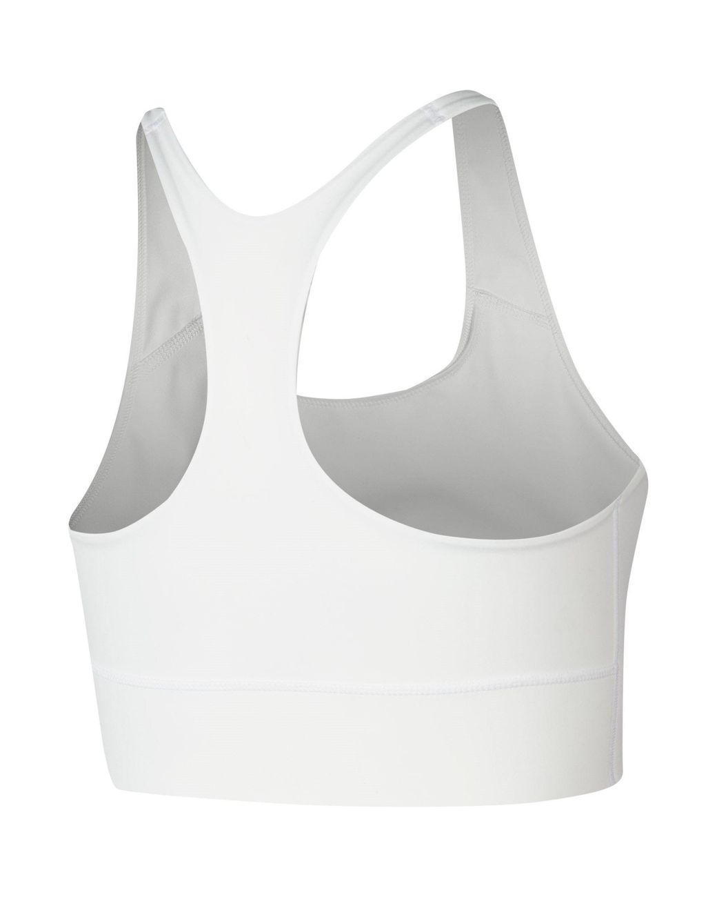 Nike White Swoosh Medium-Support 1-Piece Pad Sports Bra