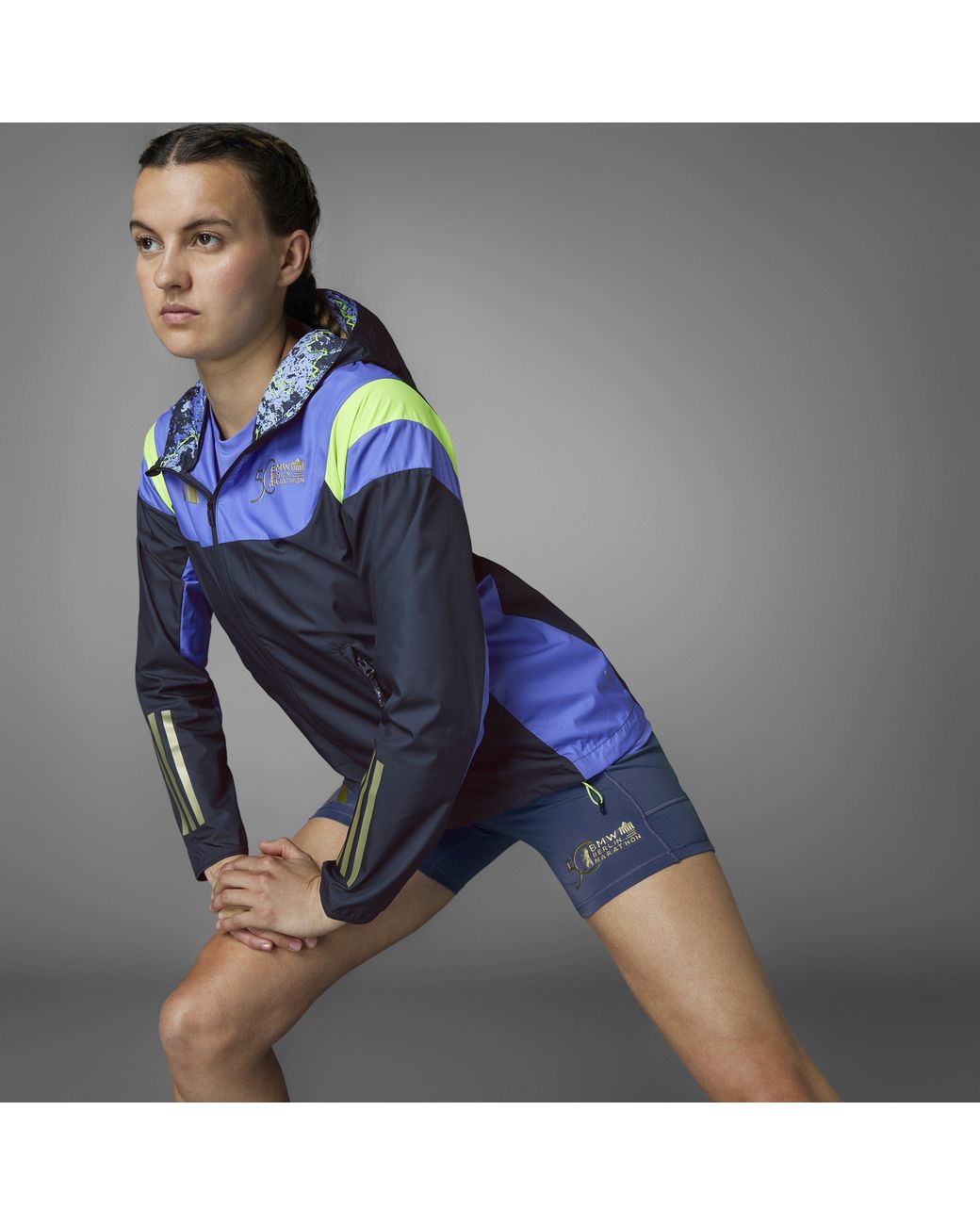 Adidas Blue Performance Running Jacket