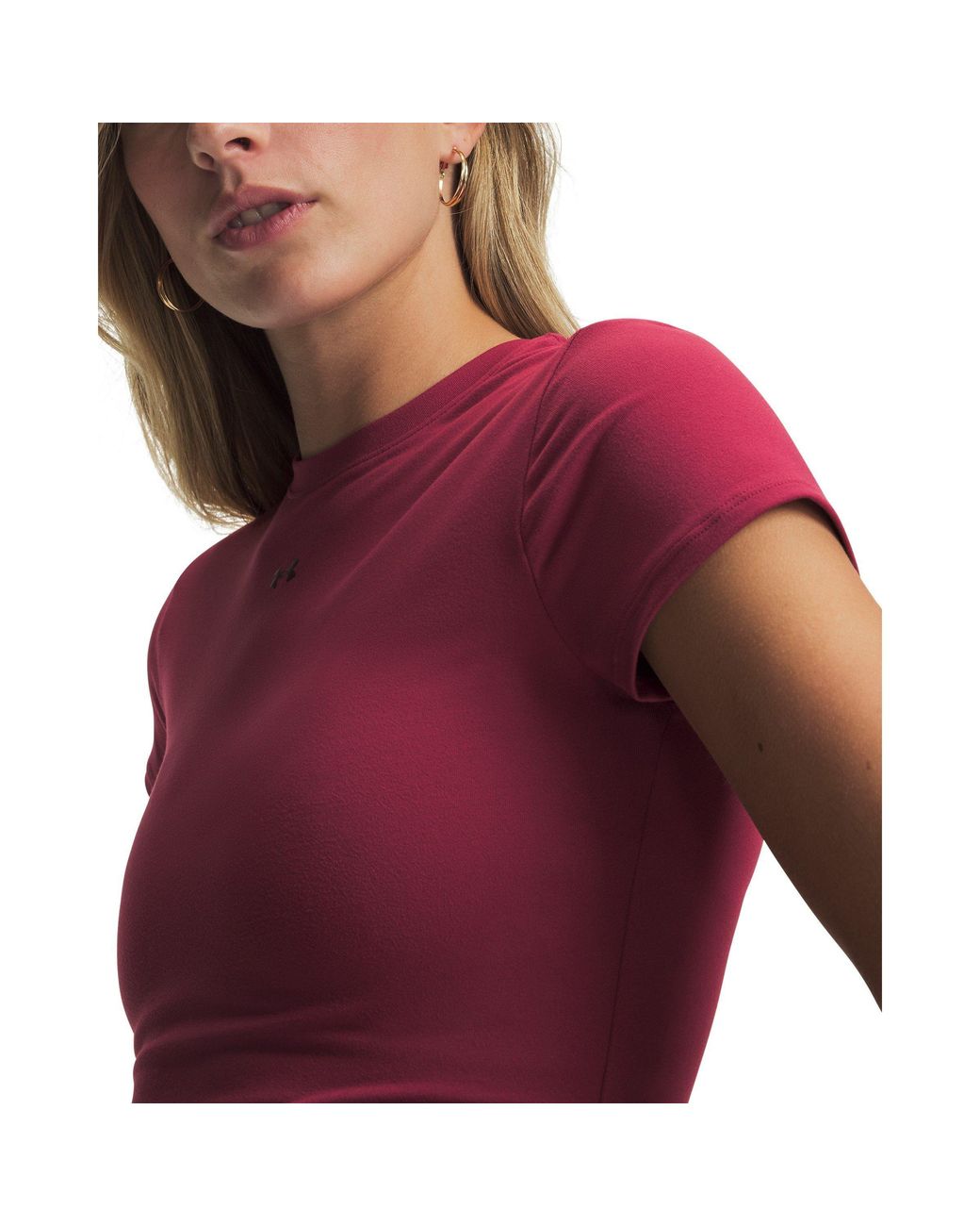 Under Armour Red Motion Short Sleeve Fitted T-Shirt