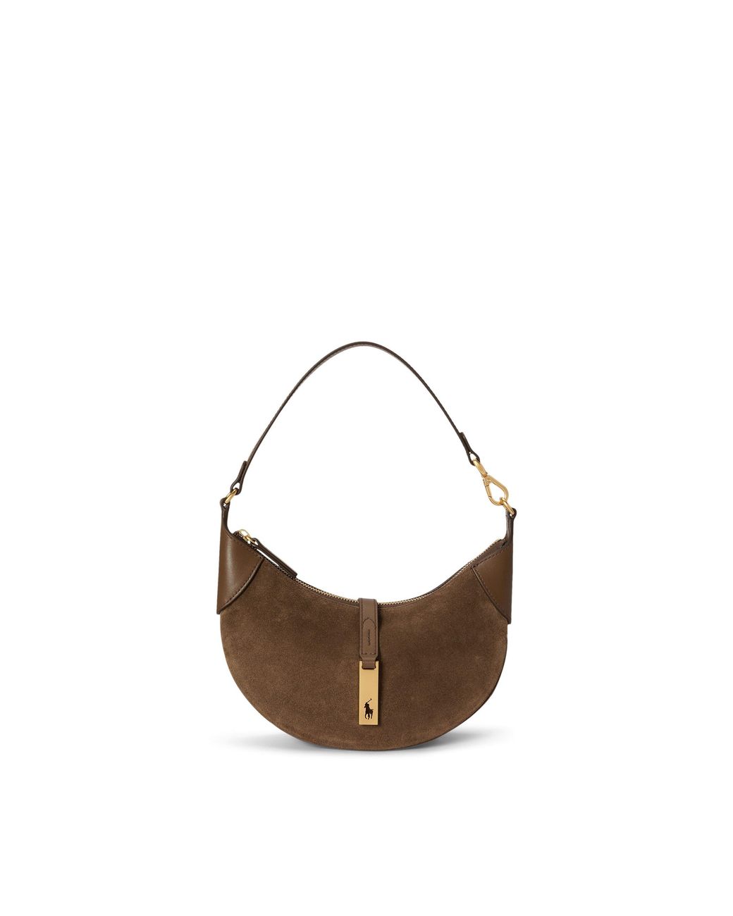 Polo Ralph Lauren Brown Calfskin Mini Shoulder Bag