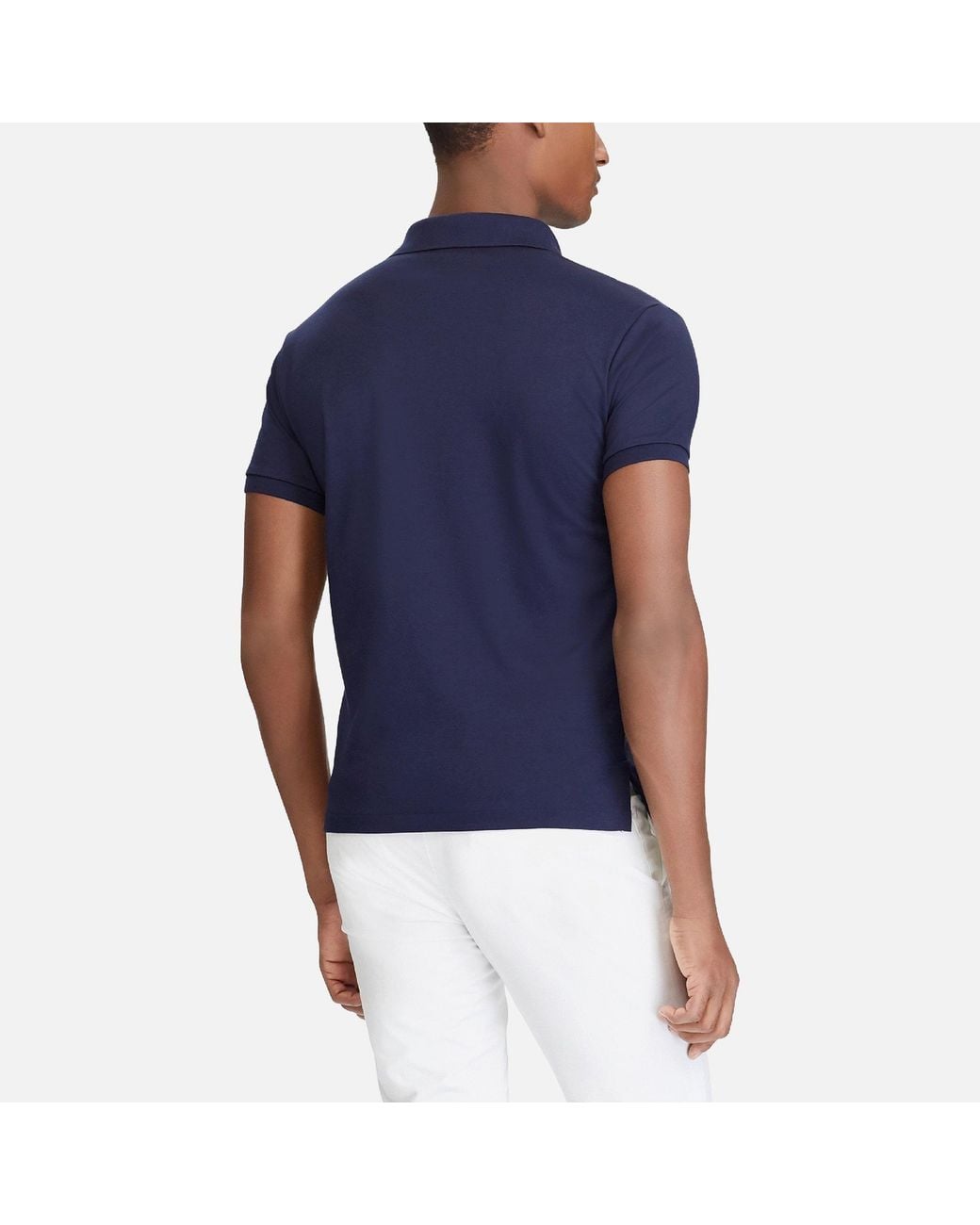 Ralph Lauren Blue Short Sleeve Polo Shirt for men