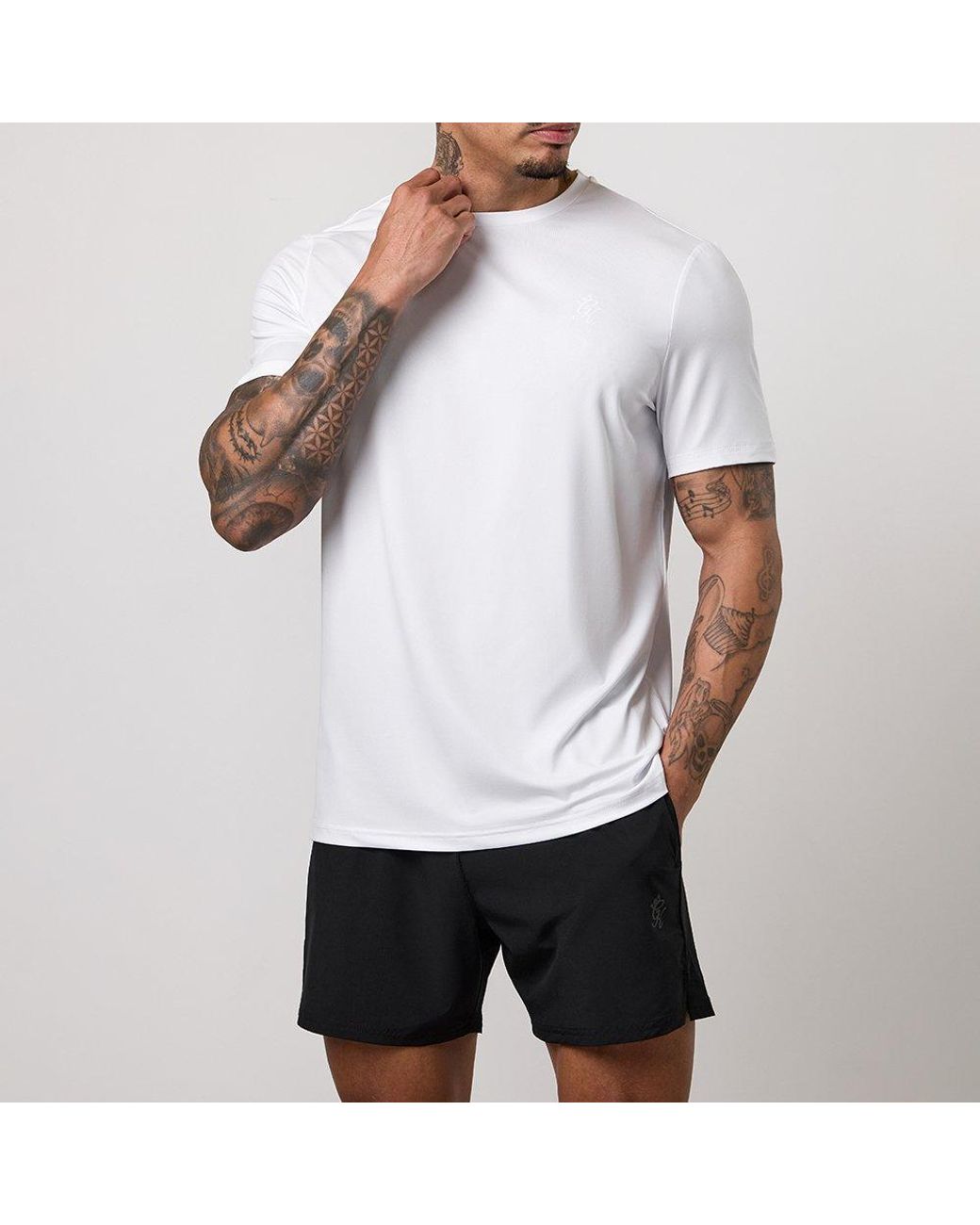 Gym King Blue Victory Performance Poly Tee for men