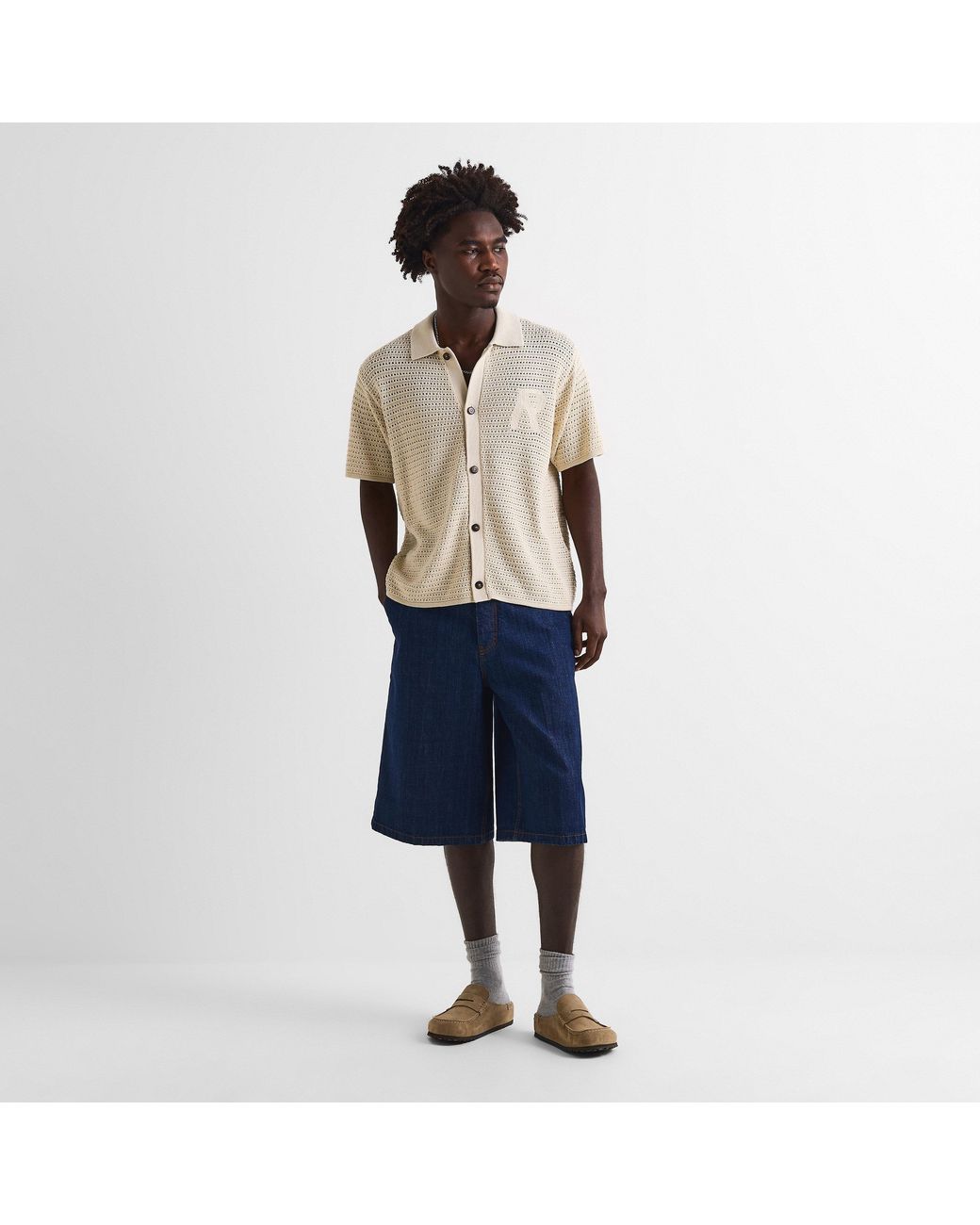 Represent Natural Knitted Top for men