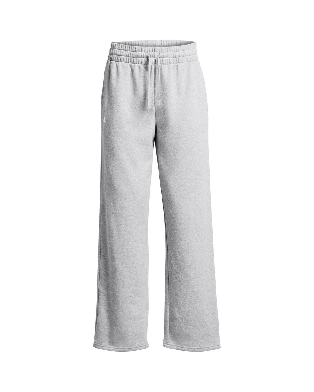 Under Armour Gray Rival Flc Straight Pant Joggers