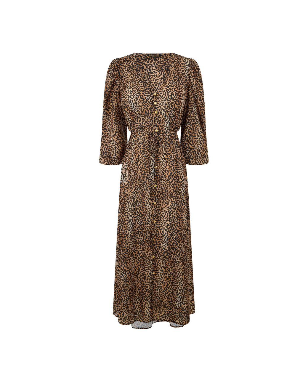 Biba Brown Button Through Dress