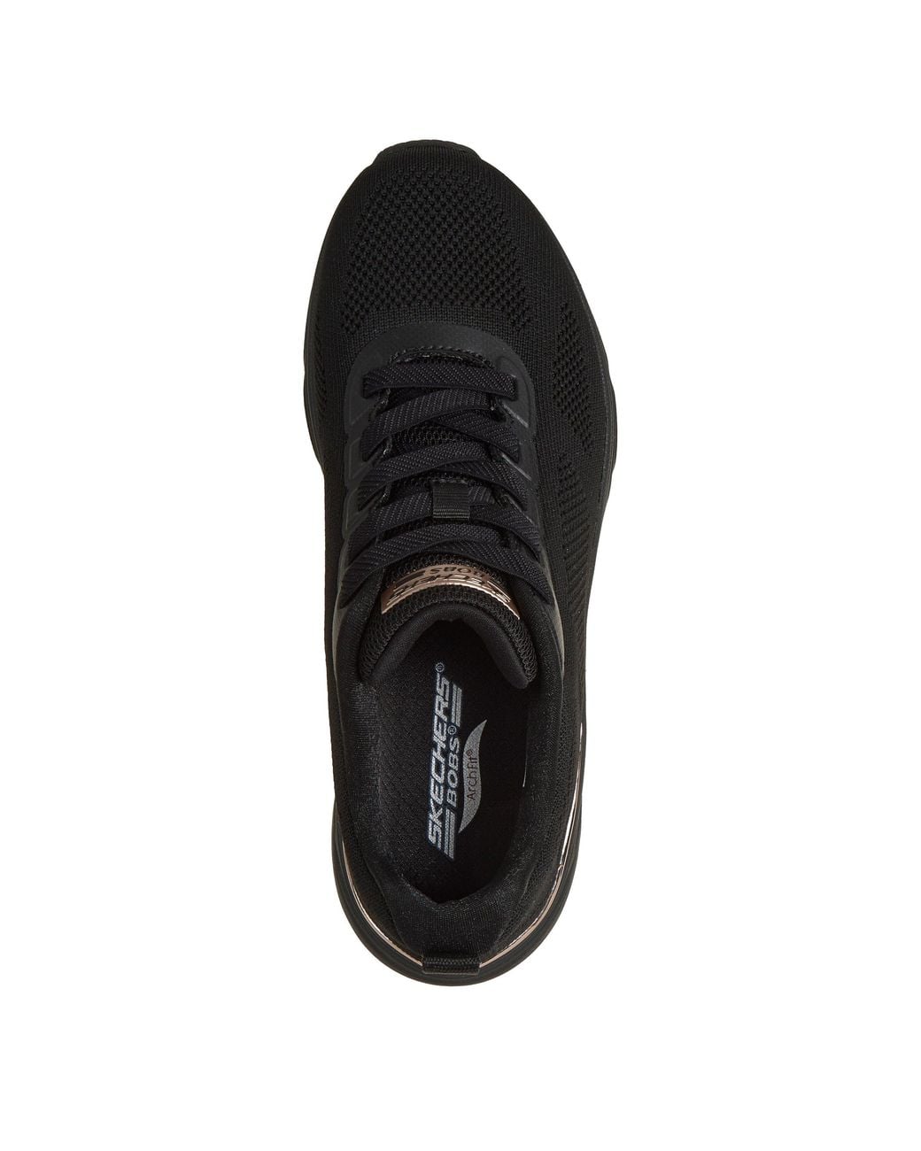 Skechers Black Bobs Arch Fit Elev8 Low-Top Trainers
