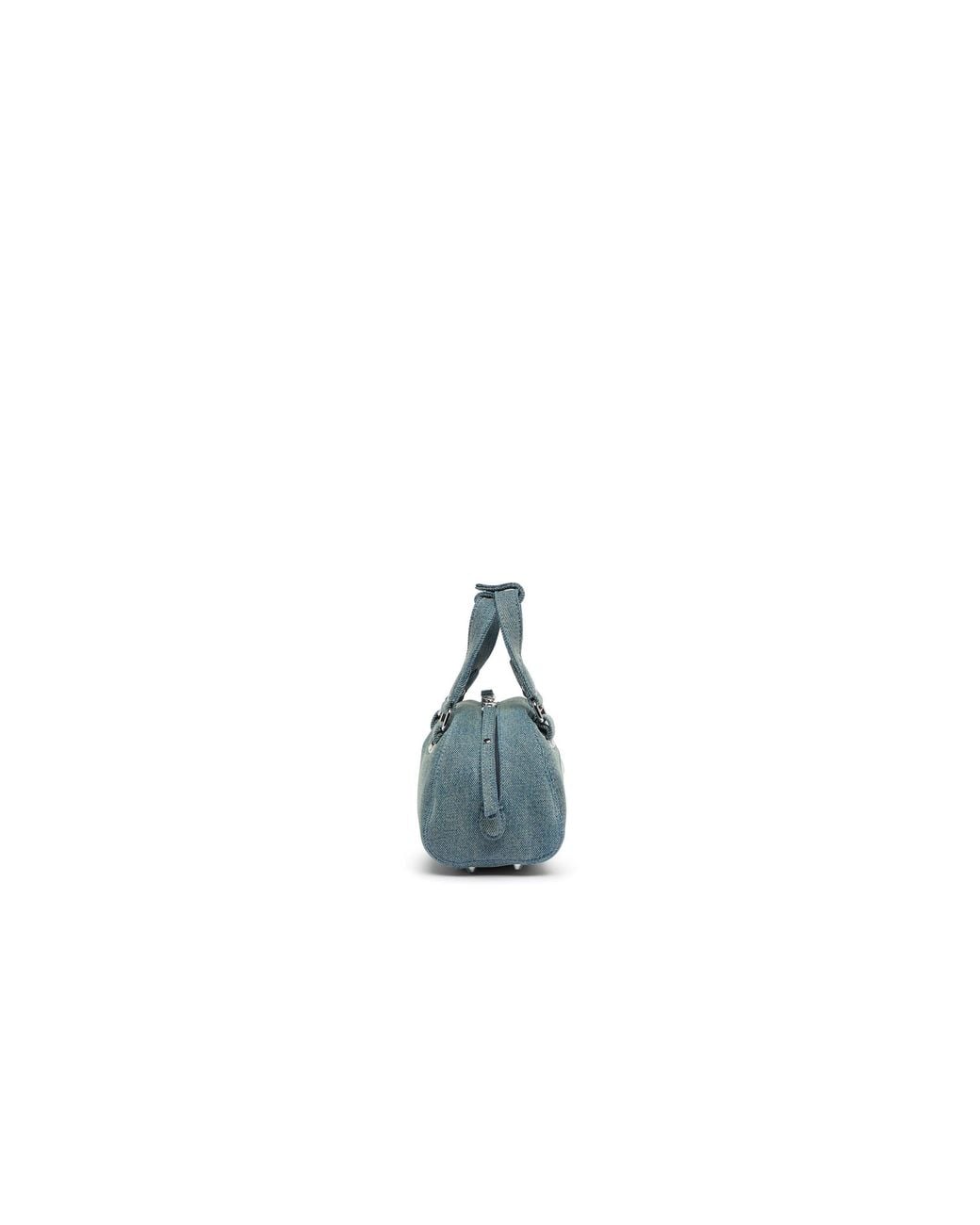 DIESEL Blue 1Dr Dome Faux Leather Crossbody Bag