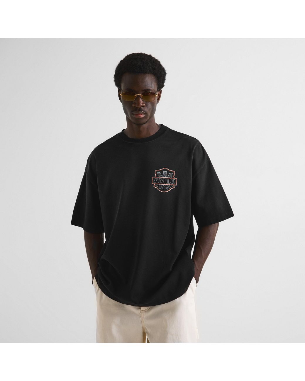 Amiri Black Dream Graphic Cotton Short-Sleeve Oversized T-Shirt for men