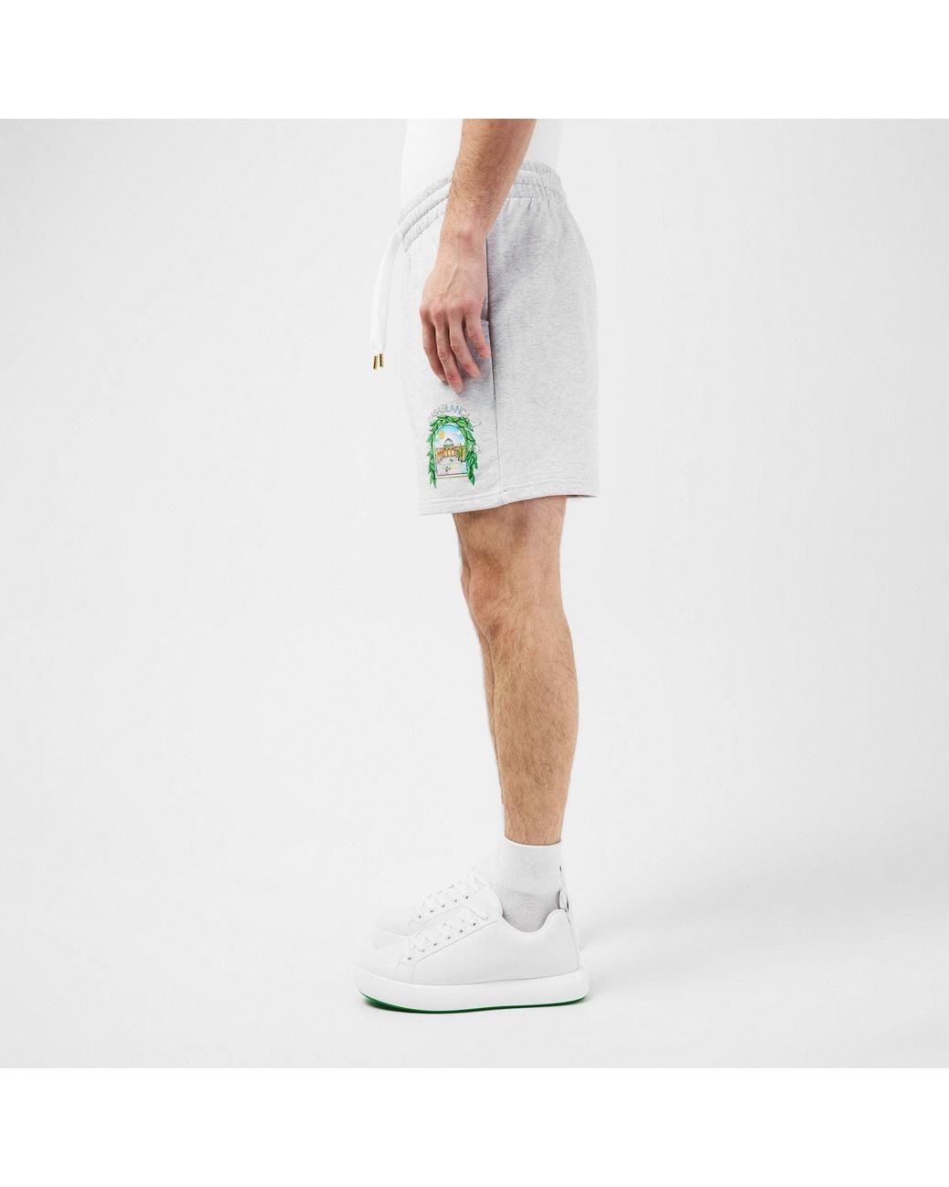 Casablanca White Larche Jogger Shorts for men