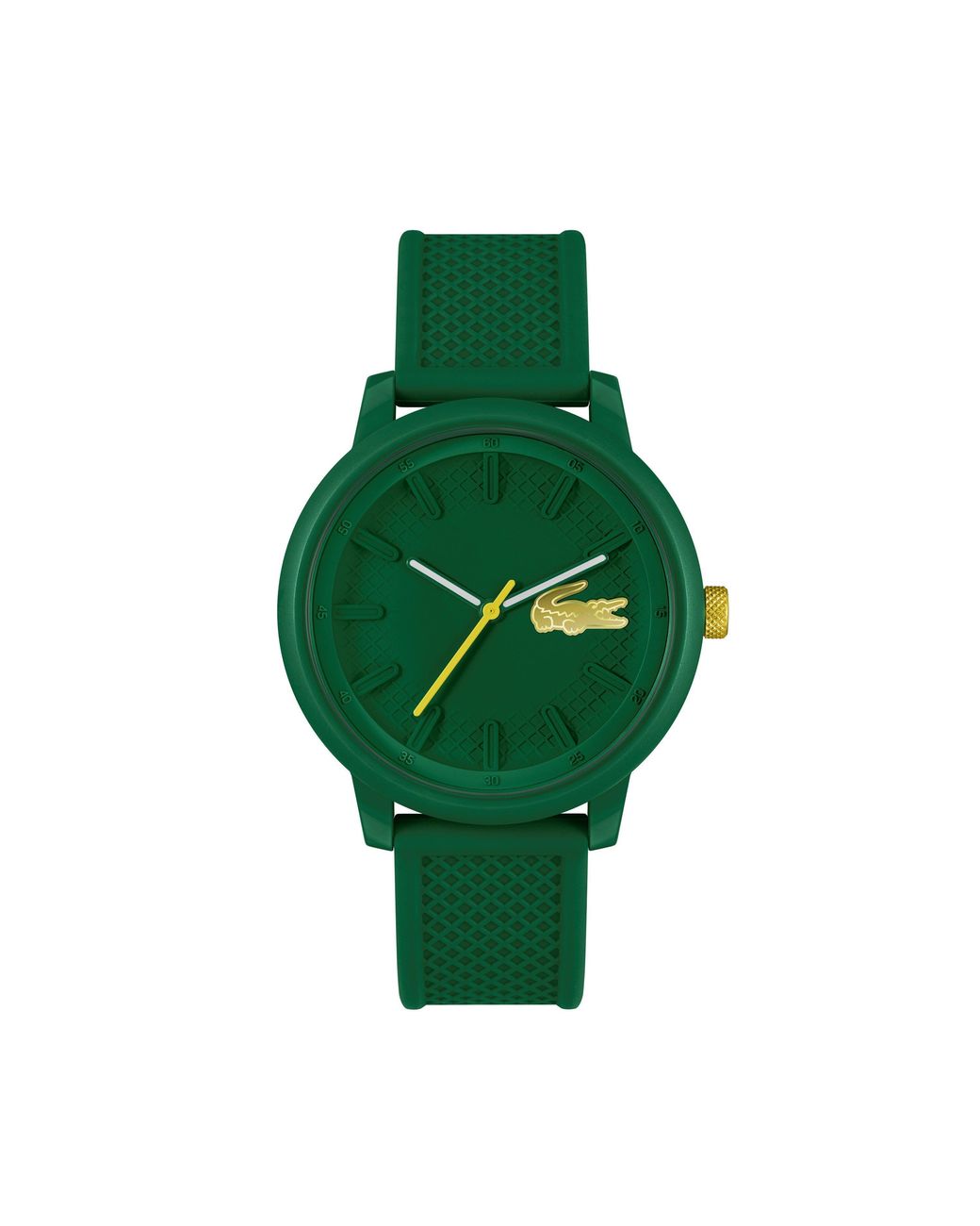 Lacoste Green Gents 12.12 Hero Silicone Strap Watch for men