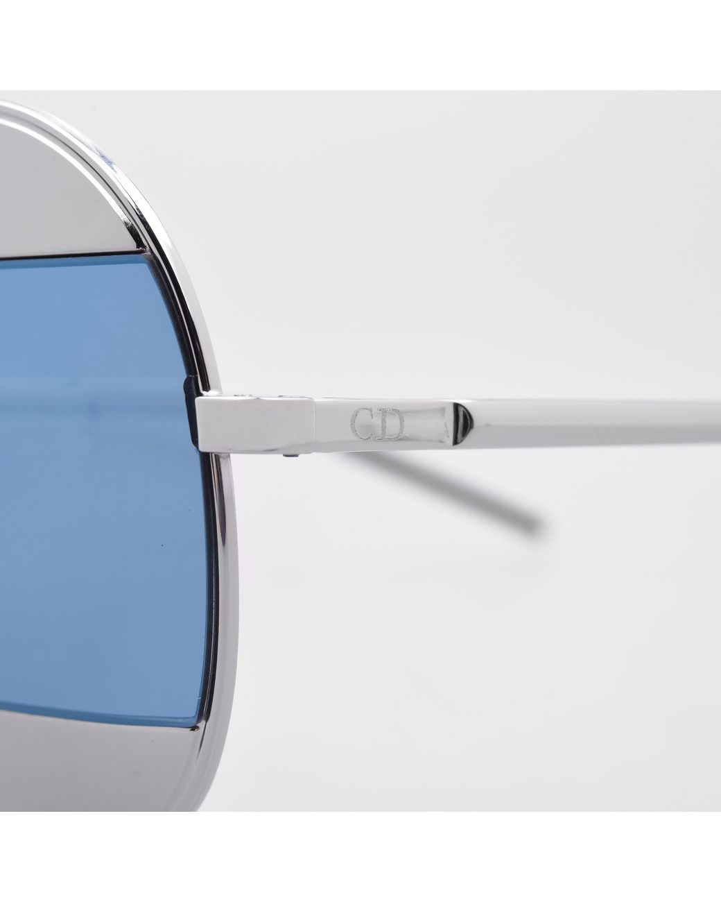 Dior Blue 0Cd000681 Aviator Sunglasses