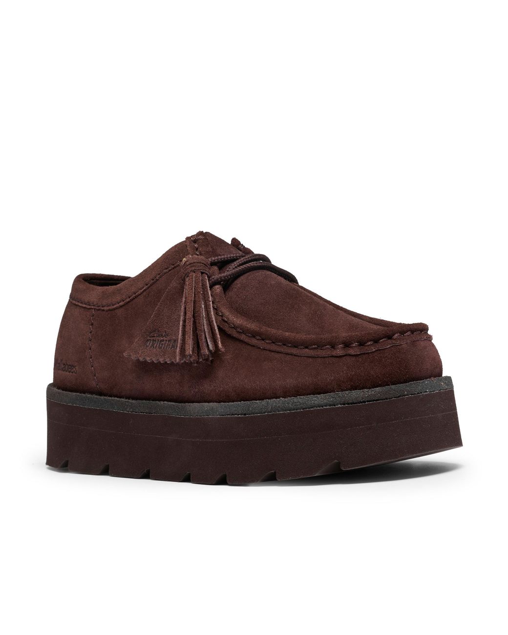 Clarks Brown Meare Walla Moc Toe Formal Shoes