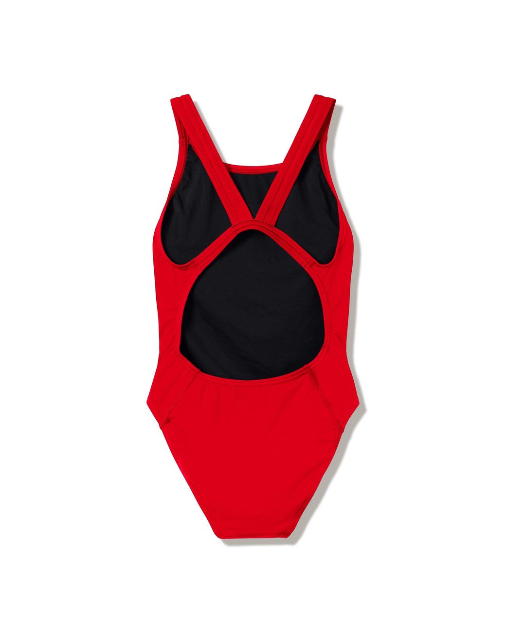 Speedo Red Solid Endurasoft Leaderback High-Leg One-Piece Swimsuit