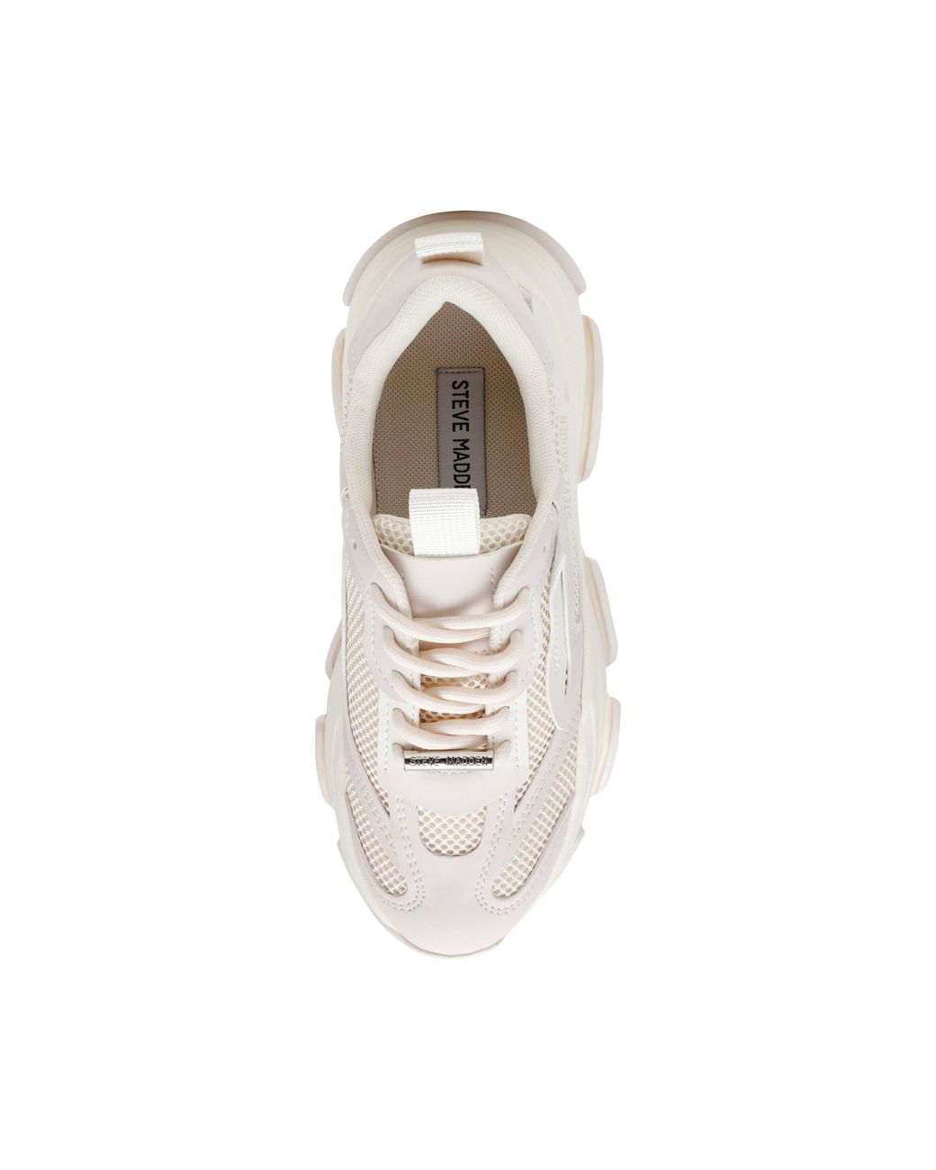 Steve Madden White Possession Chunky Trainers