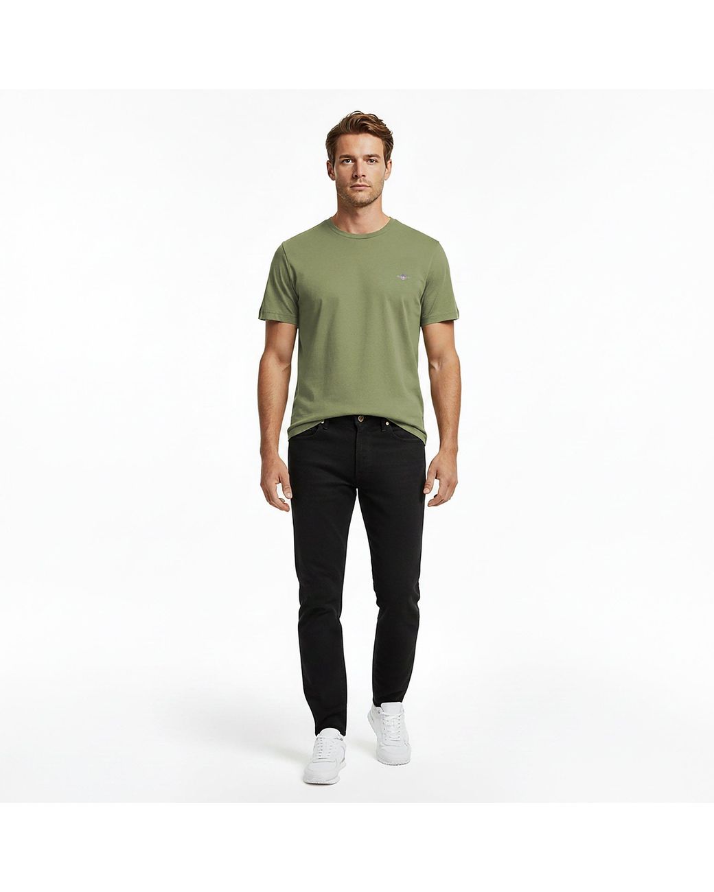 Gant Green Regular Fit Shield T-Shirt for men