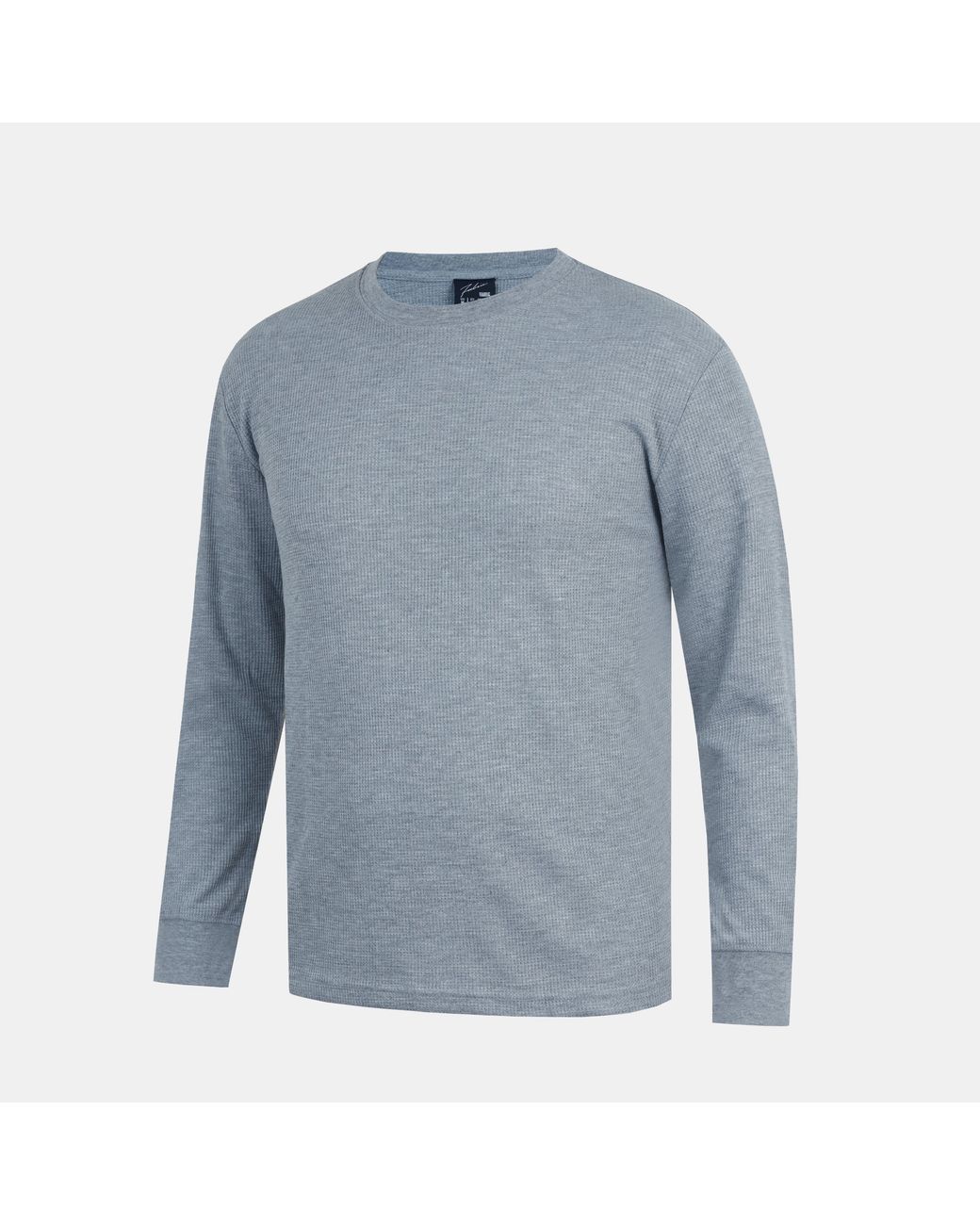 Fabric Blue Regular Fit Waffle T-Shirt for men