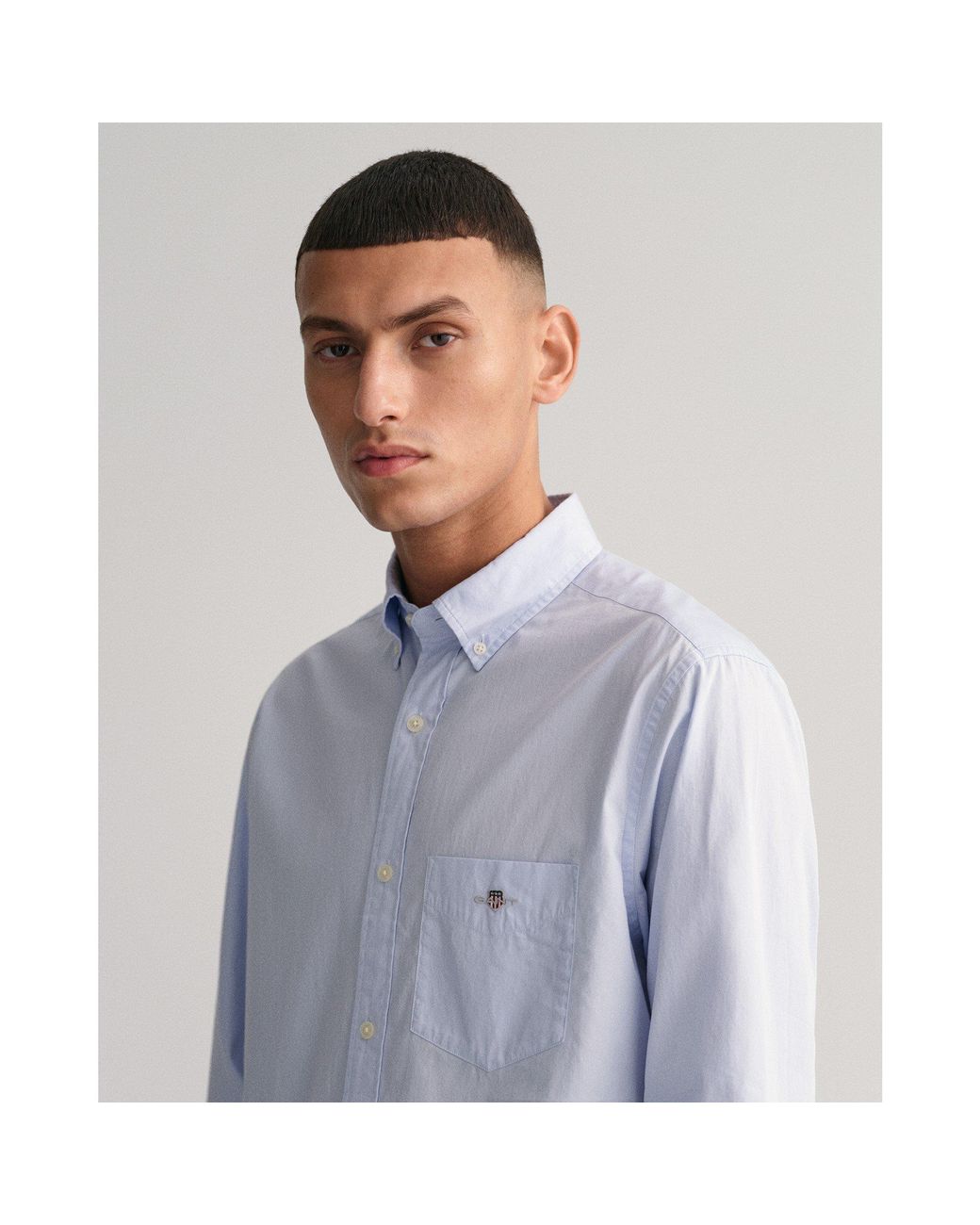Gant Blue Regular Fit Poplin Shirt for men