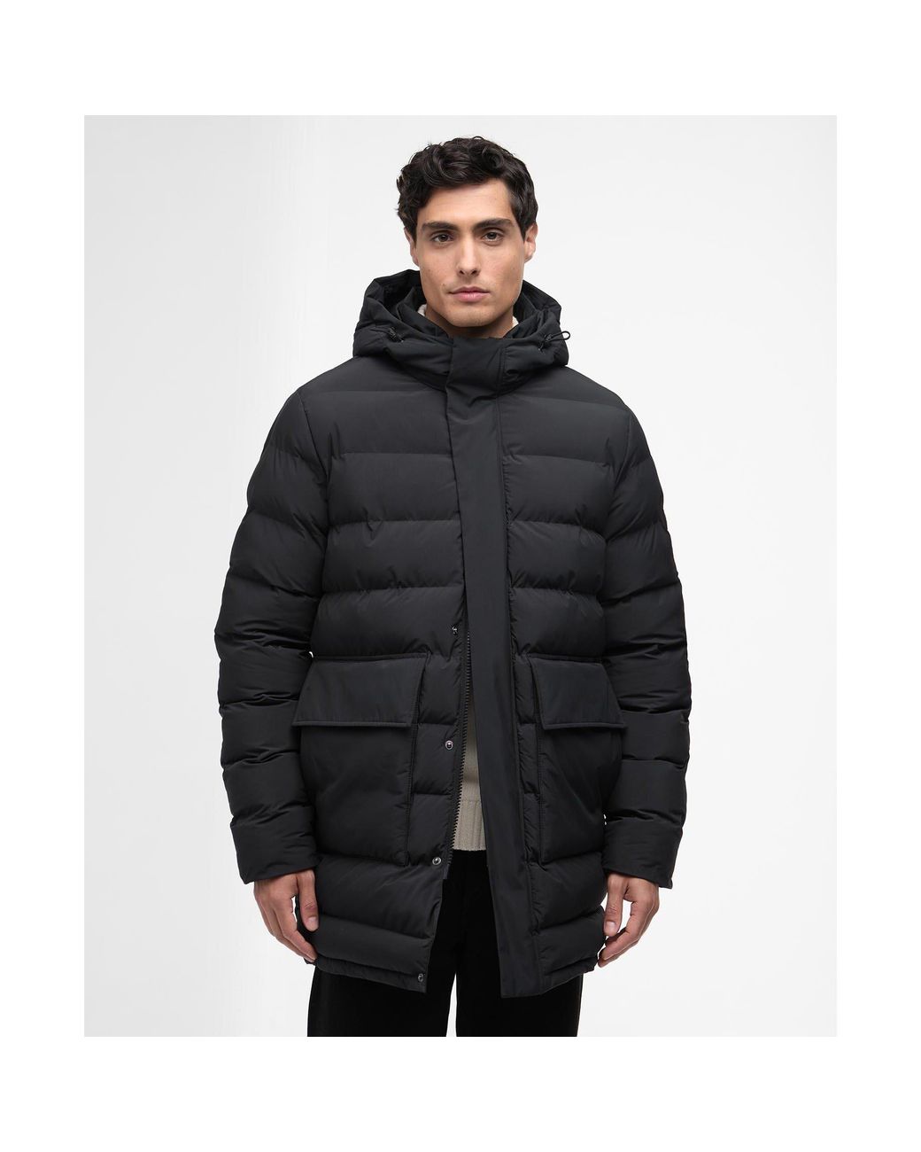 Barbour Black Dalesmith Puffer Jacket for men