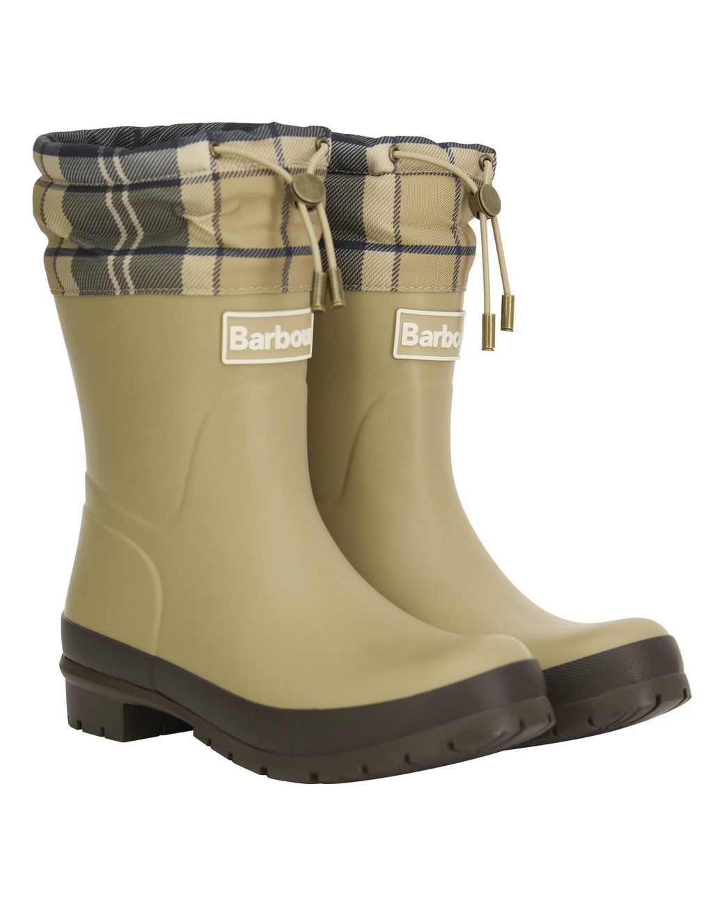 Barbour Natural Mowbray Mid Mid-Height Waterproof Wellies