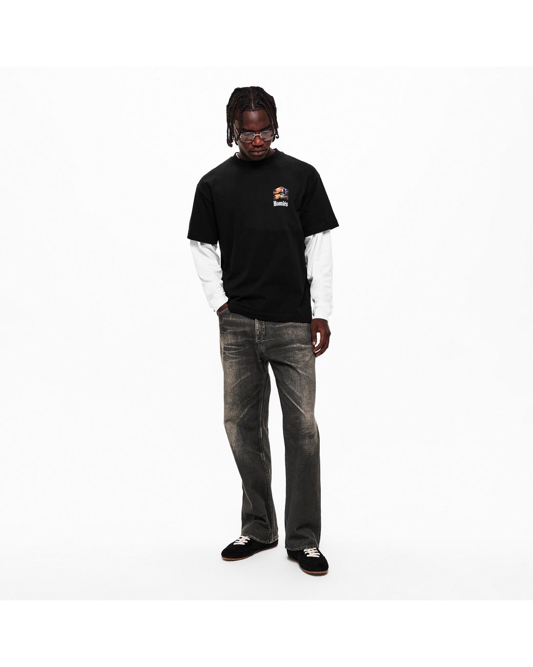 Homies Marbella Black Homies Racing T-Shirt Special Edition Auto for men
